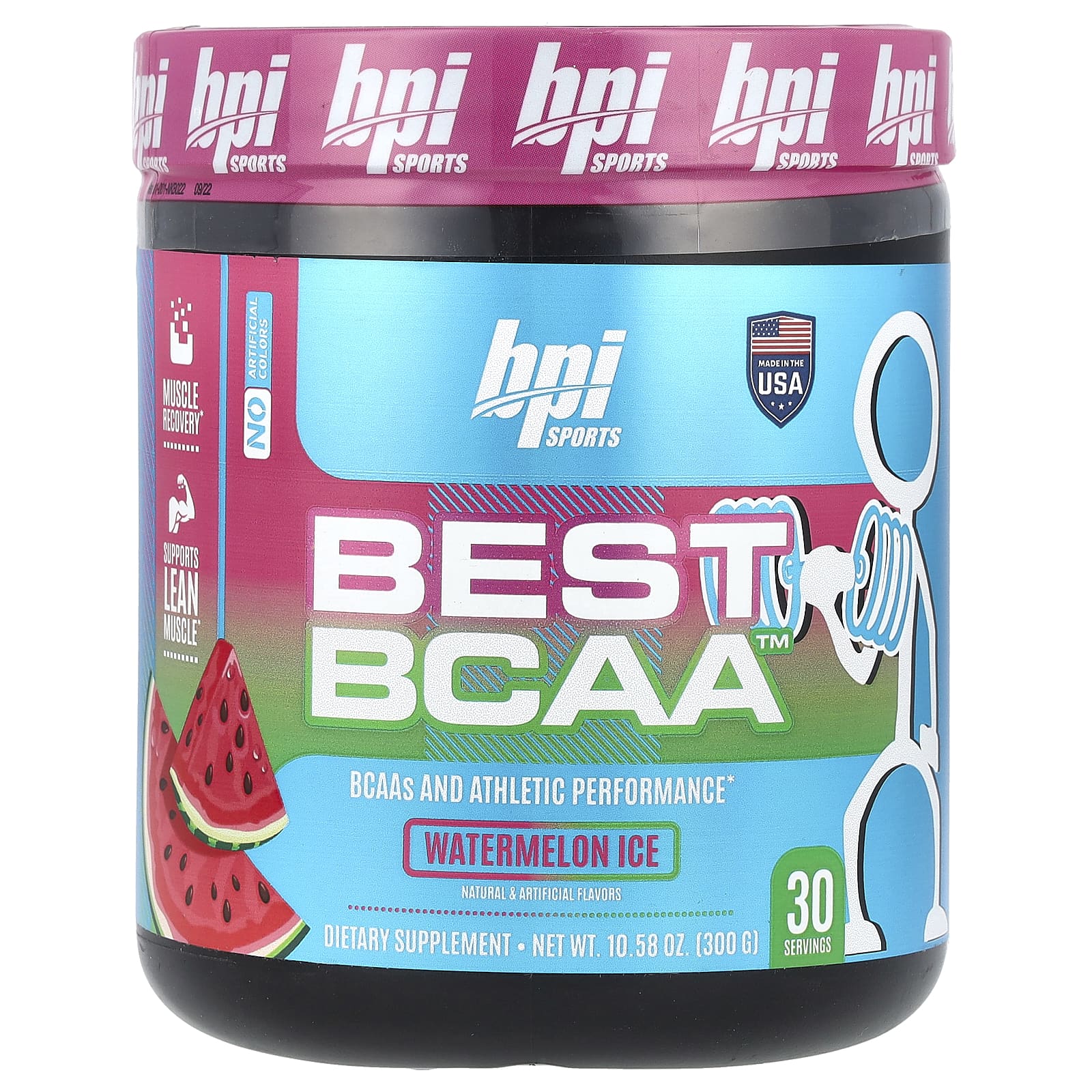 BPI Sports, Best BCAA, арбуз со льдом, 300 г (10,58 унции)