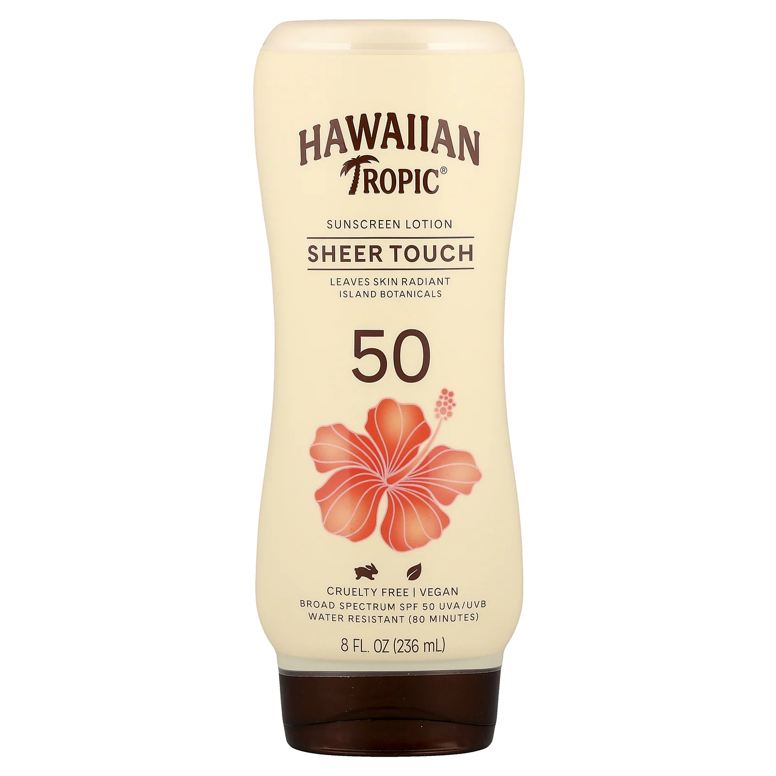 Hawaiian Tropic, Sheer Touch, солнцезащитный лосьон, SPF 50, 236 мл (8 жидк. Унций)