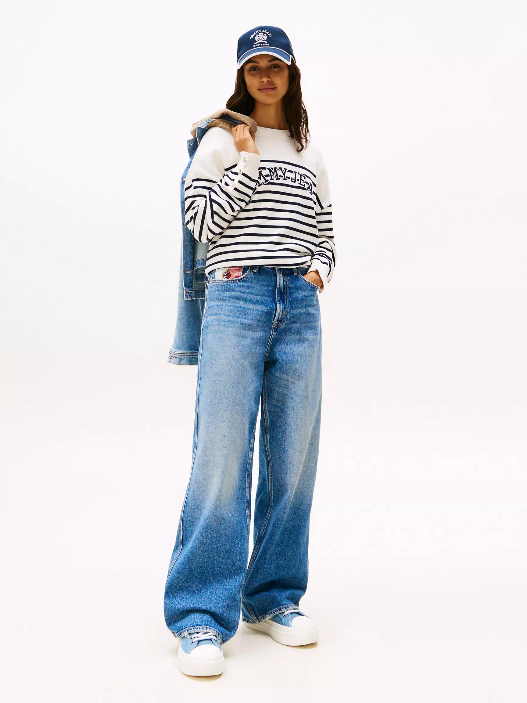 Женские джинсы Tommy Hilfiger, Джинсы с высокой посадкой и широкими штанинами