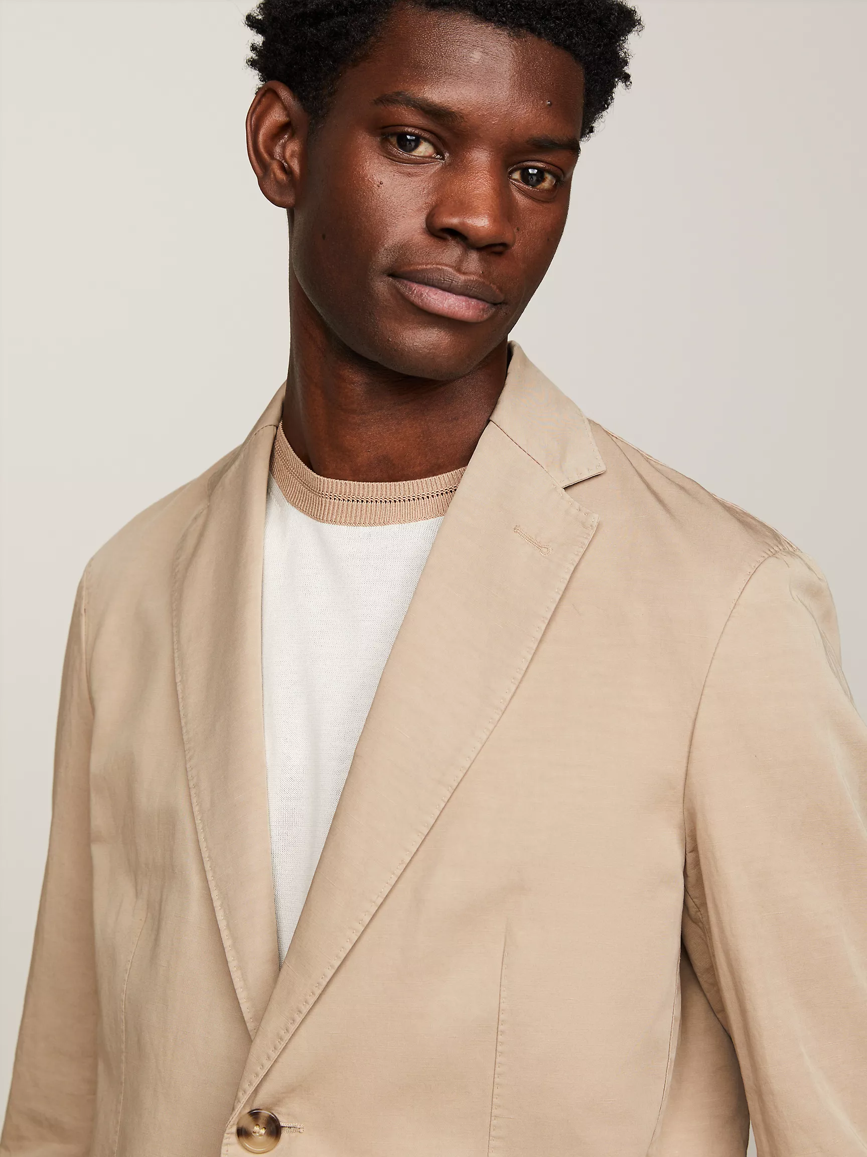 Мужской пиджак Tommy Hilfiger, Пиджак стандартного кроя из хлопка и льна