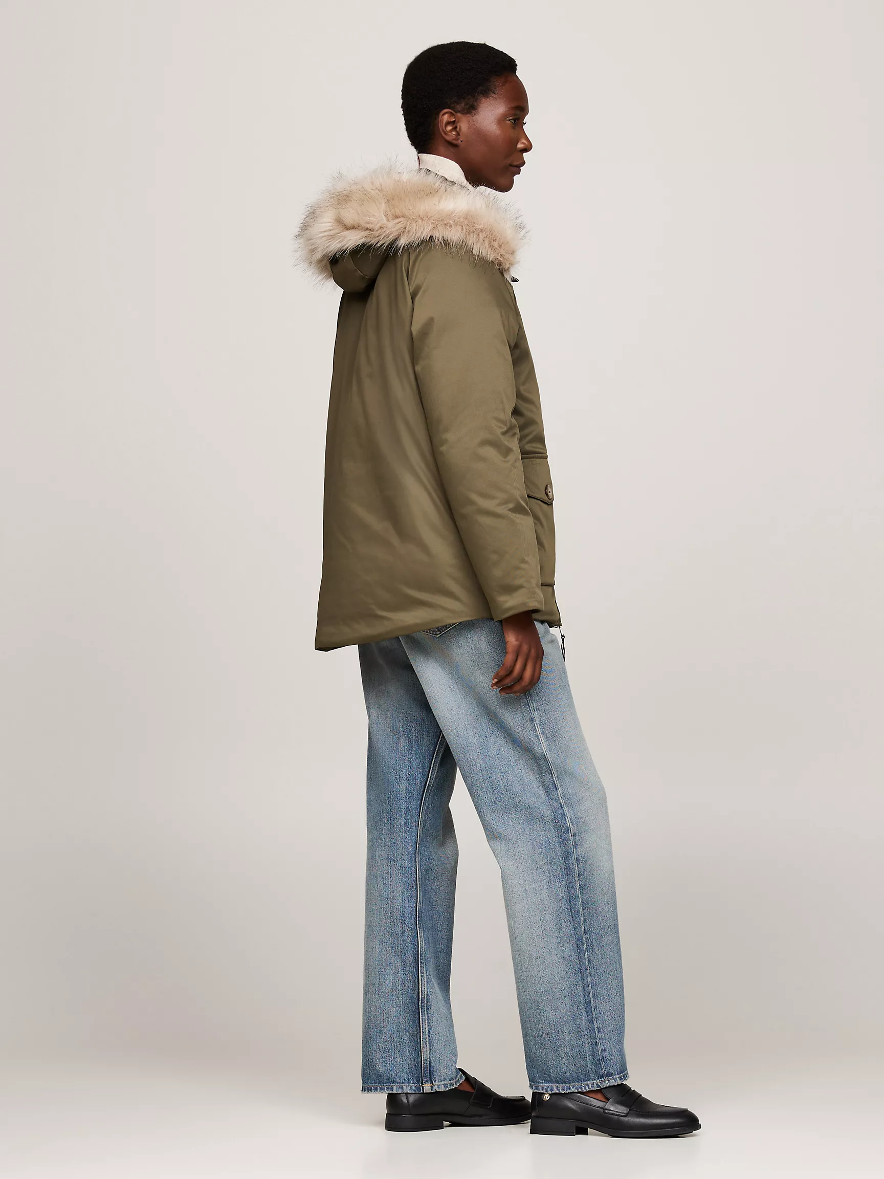 Женское пальто Tommy Hilfiger, Водоотталкивающая утеплённая парка с капюшоном