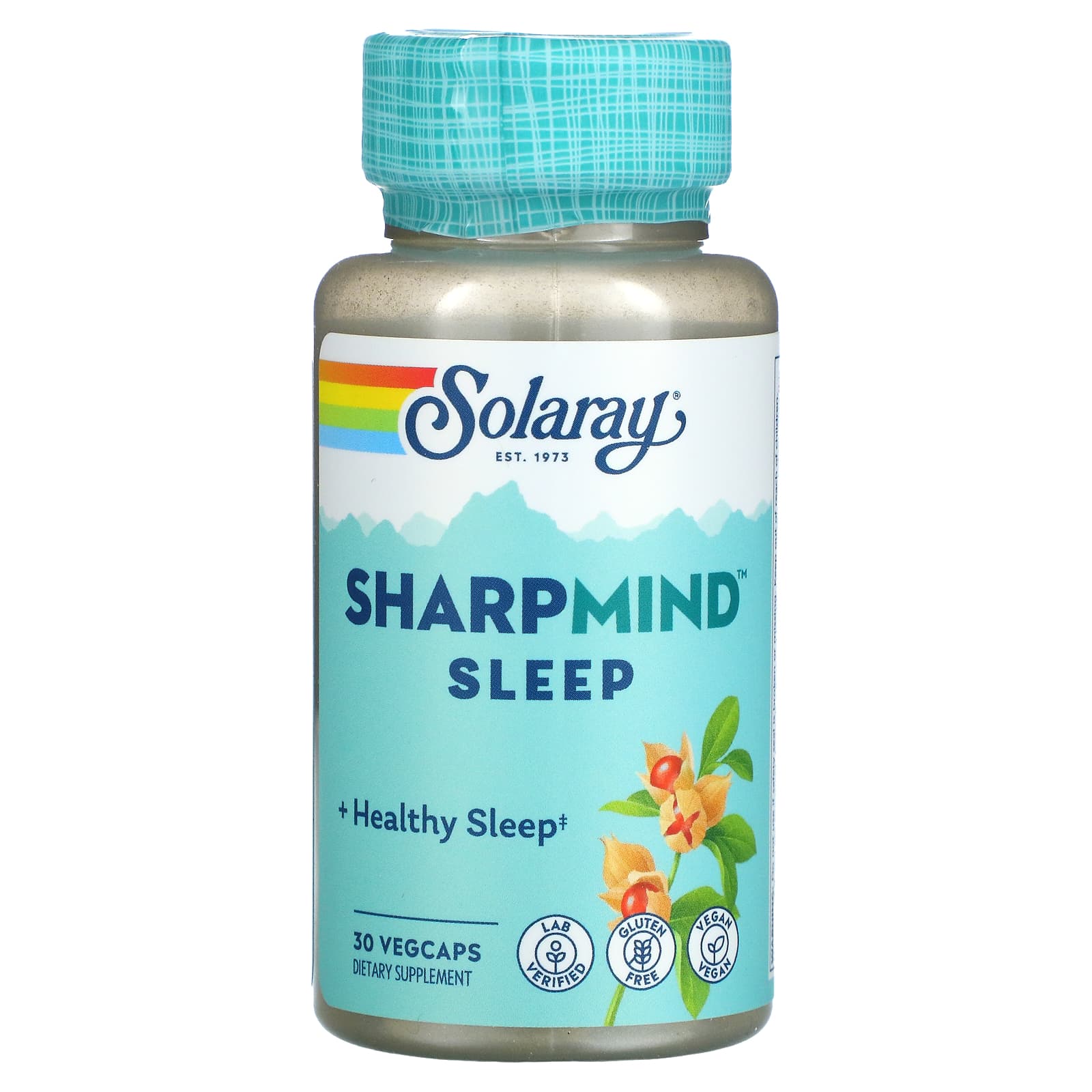 Solaray, SharpMind Sleep, средство для улучшения качества сна, 30 растительных капсул