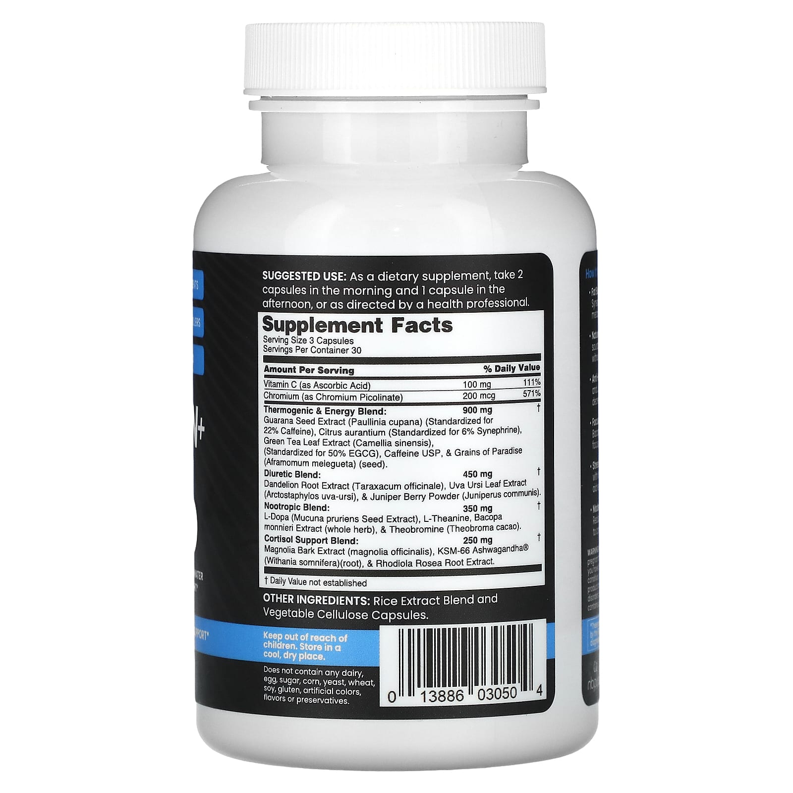 NB Pure, Thermo Burn + многоступенчатый сжигатель жира, 90 капсул