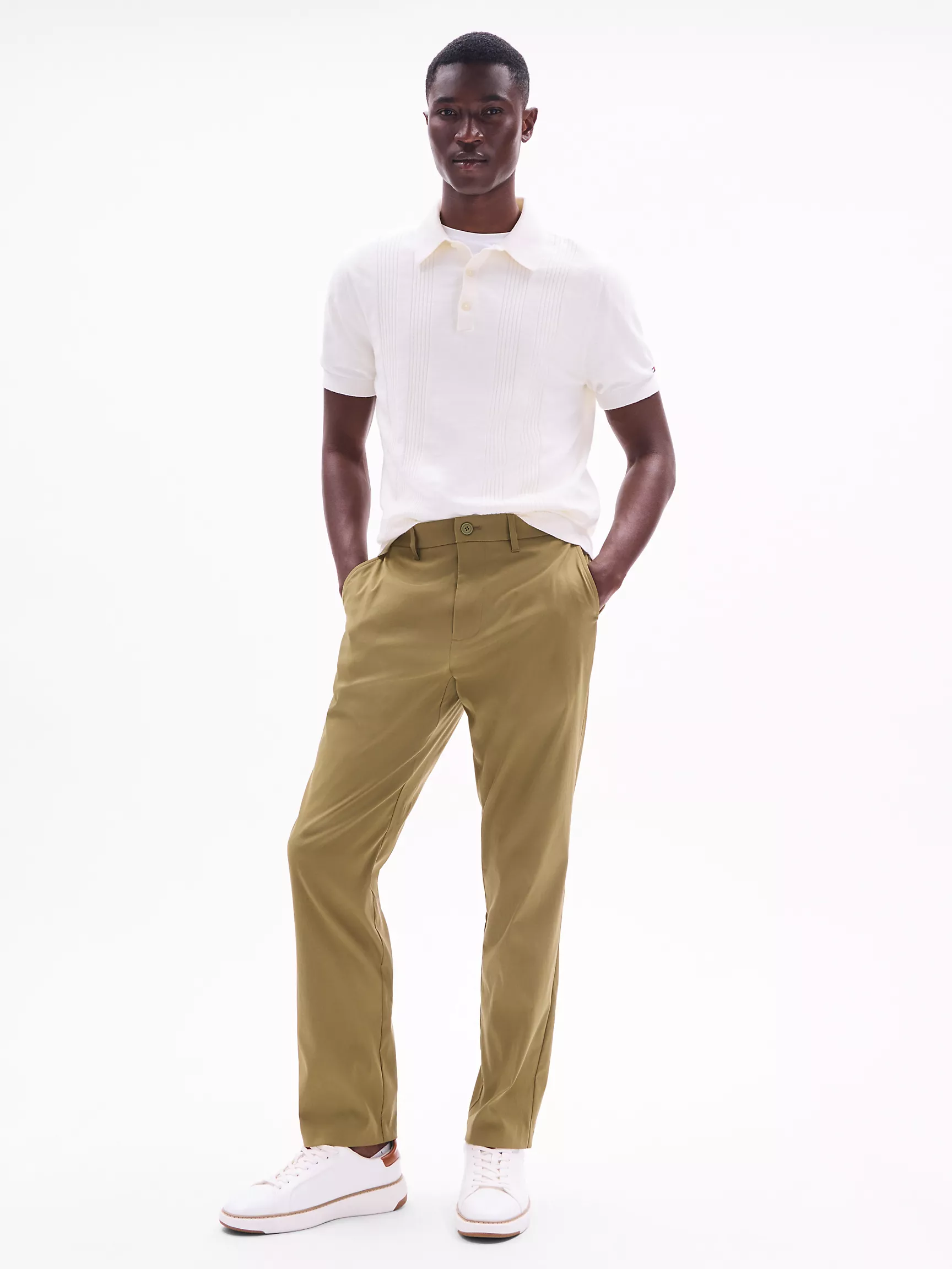 Мужские брюки Tommy Hilfiger, Эластичные брюки стандартного кроя из технологичной ткани