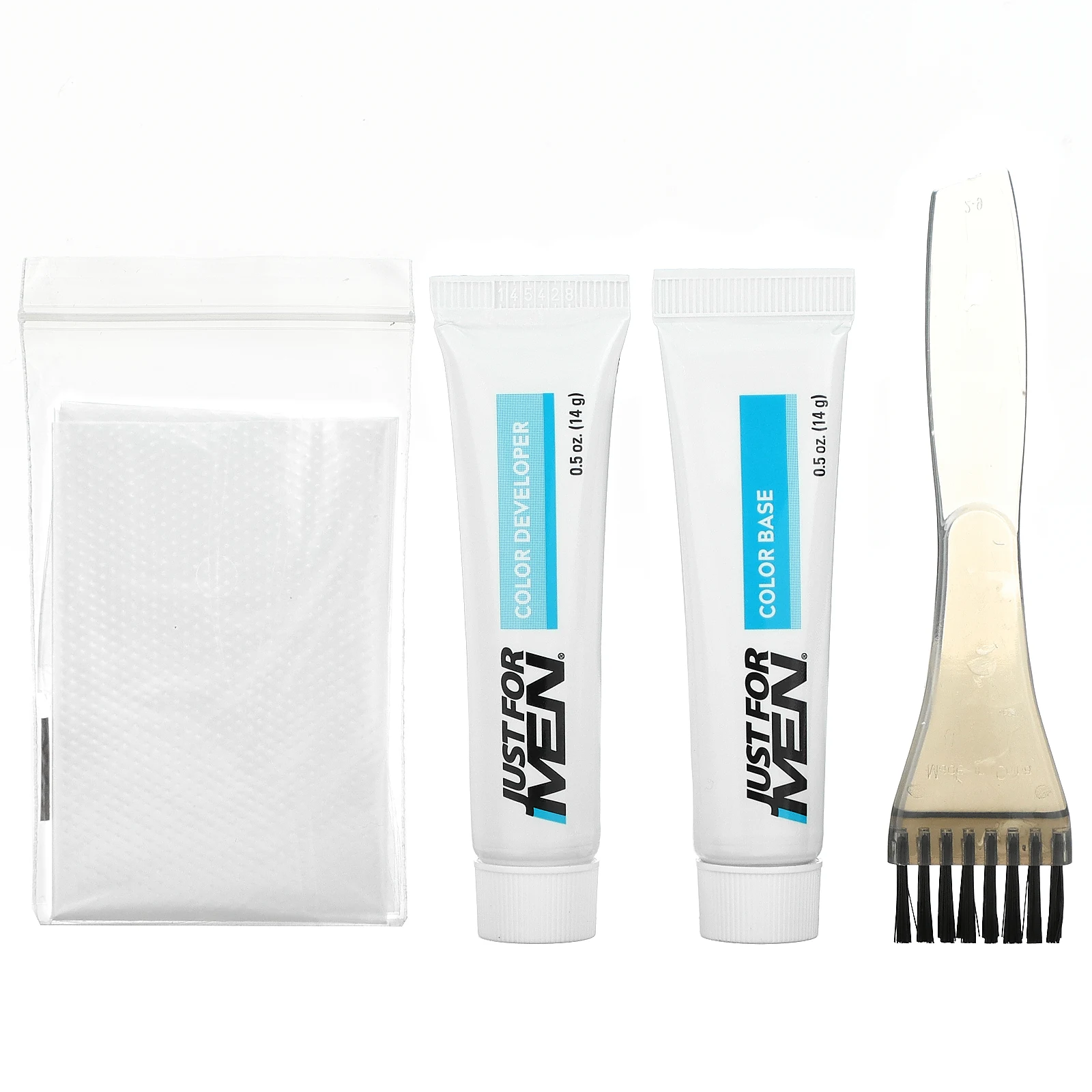 Just for Men, краска для усов и бороды, нанесение кисточкой, средний/темный коричневый М-40, 1 набор многократного применения