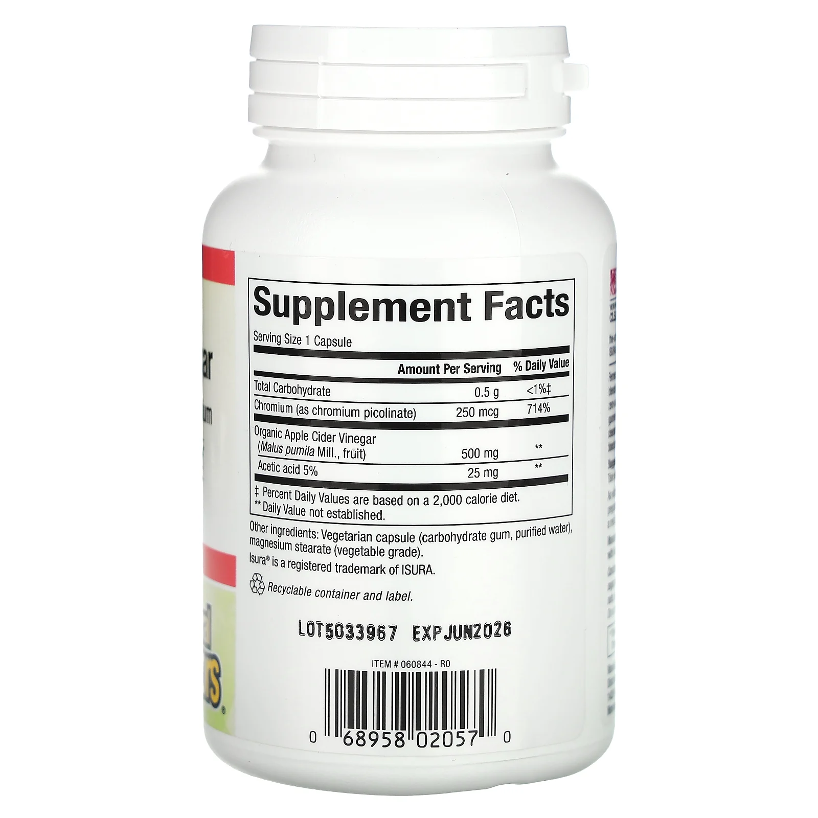 Natural Factors, Ферментированный яблочный уксус, 500 мг, 90 вегетарианских капсул