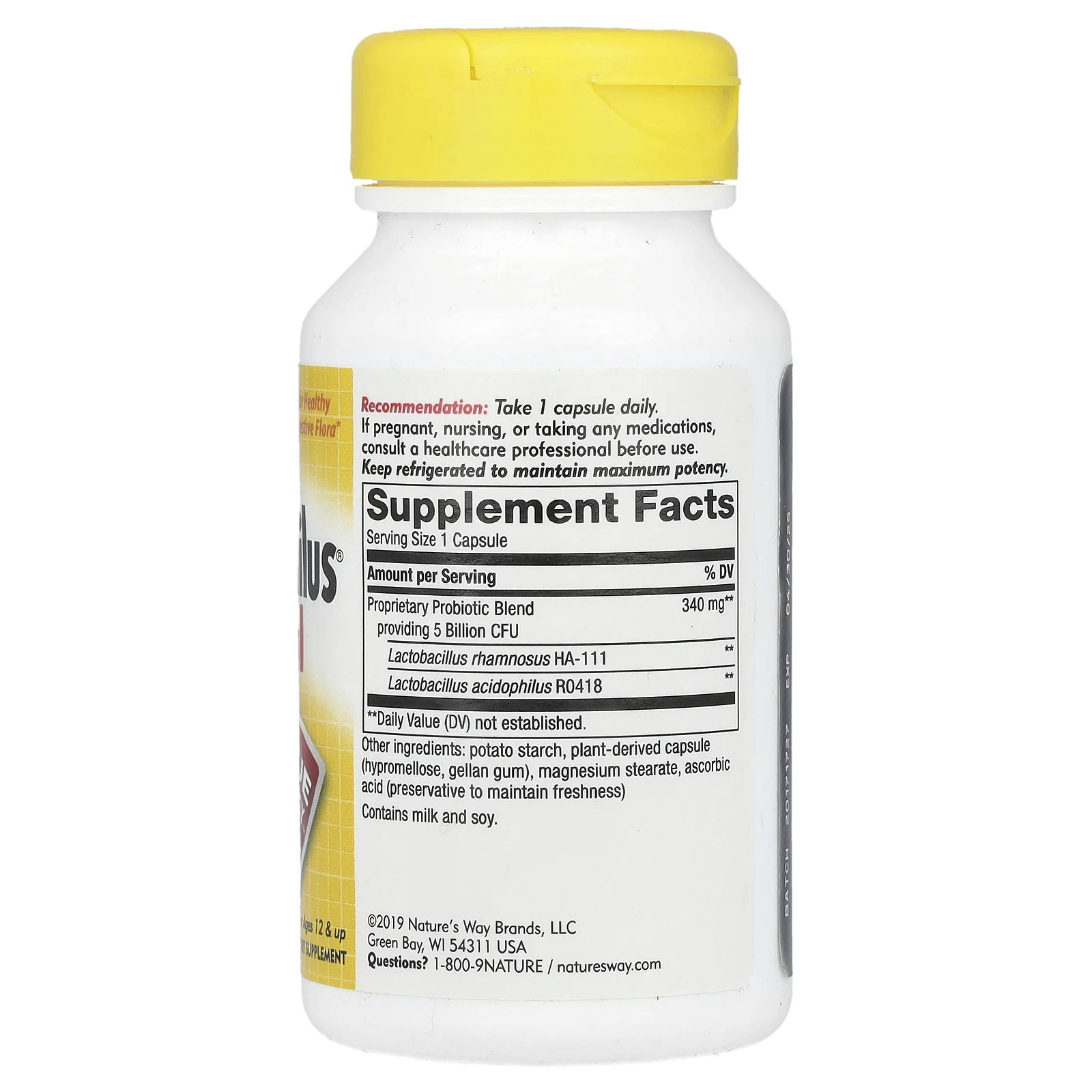 Nature's Way, Primadophilus, оригинальный, для детей от 12 лет, 5 млрд КОЕ, 90 вегетарианских капсул