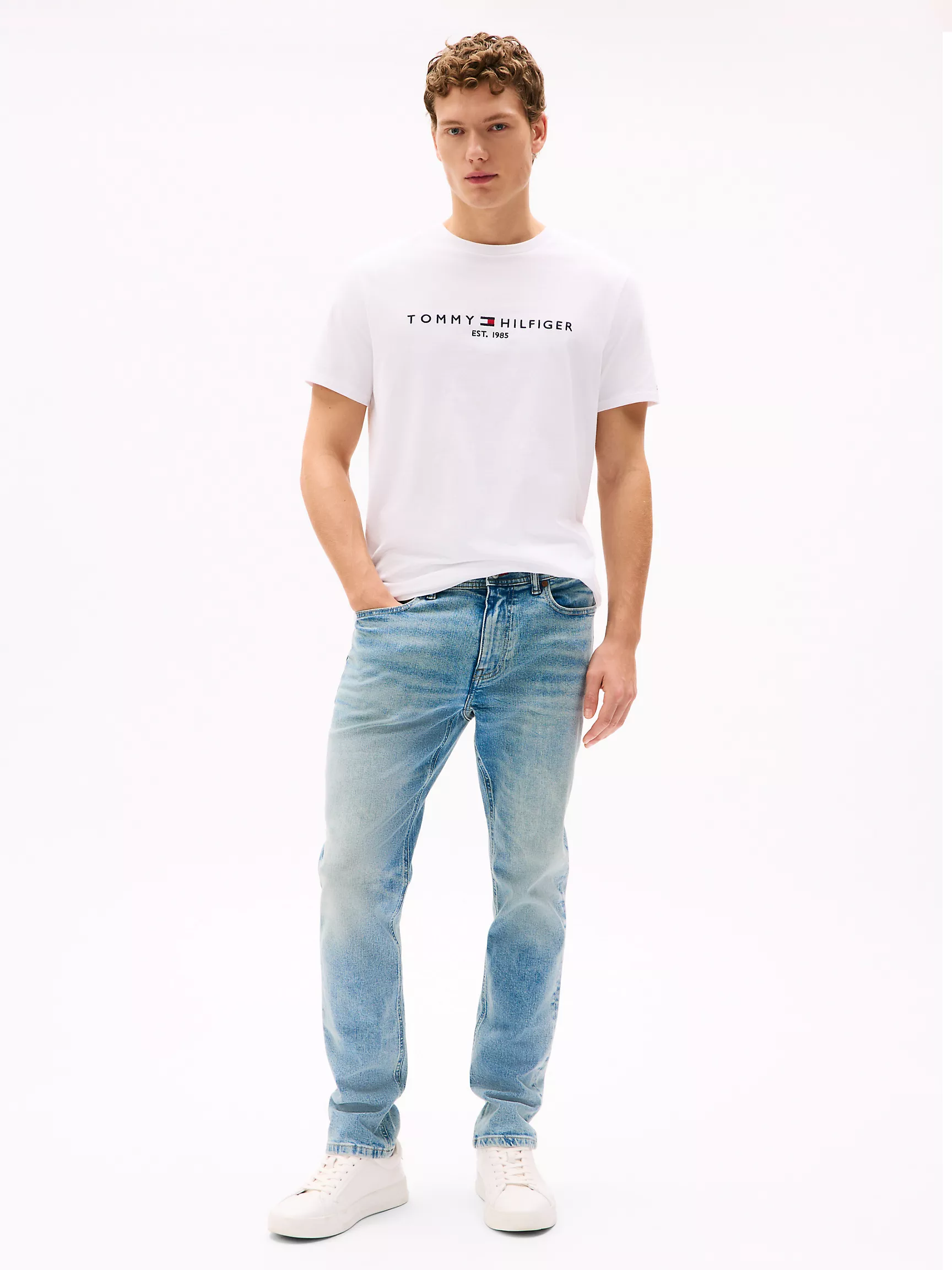 Мужская футболка Tommy Hilfiger, Футболка с вышитым логотипом Tommy