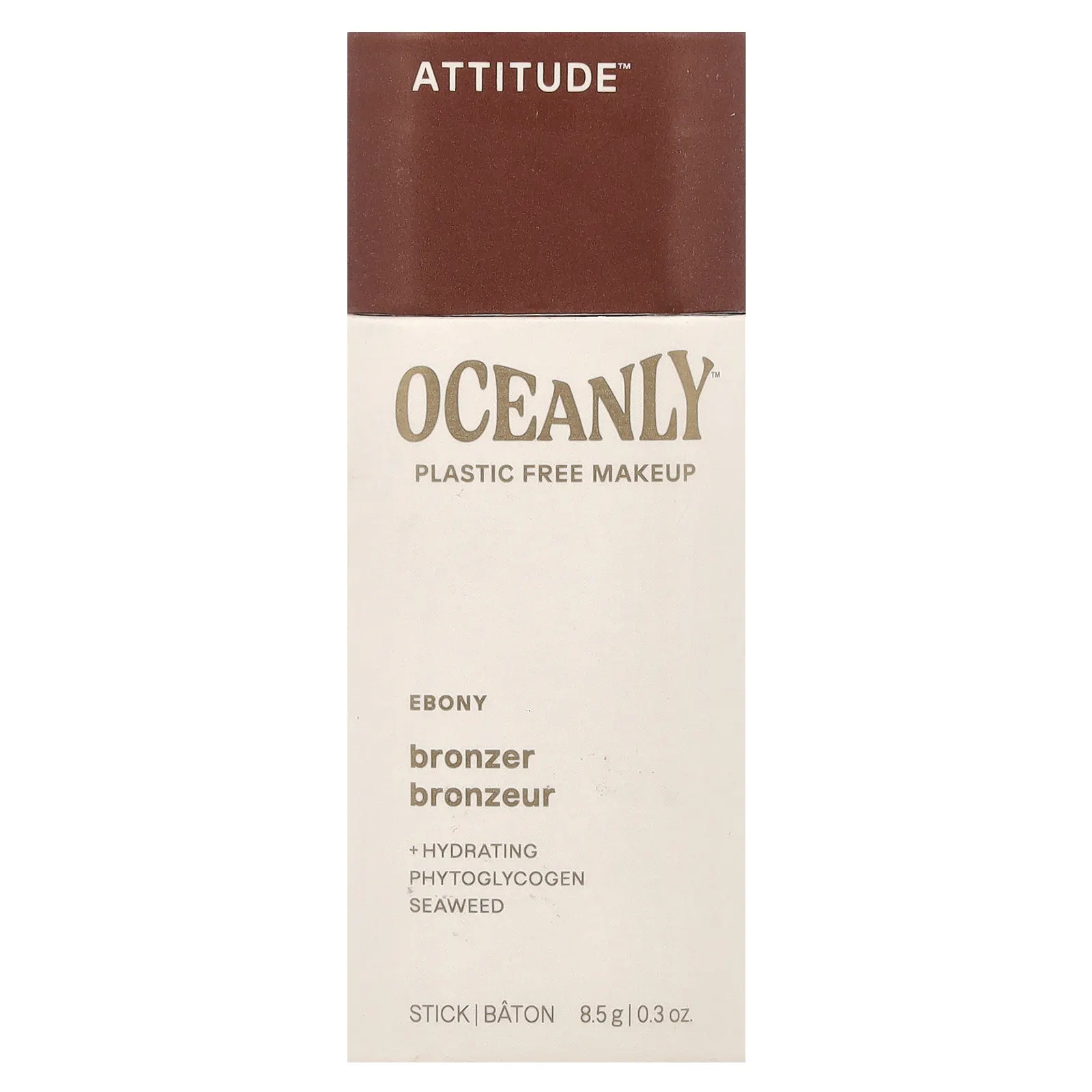 ATTITUDE, Oceanly ™, бронзер, черное дерево, 8,5 г (0,3 унции)