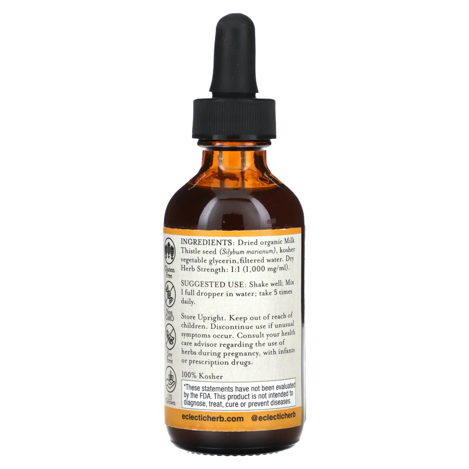 Eclectic Herb, расторопша, 60 мл (2 жидк. унции)