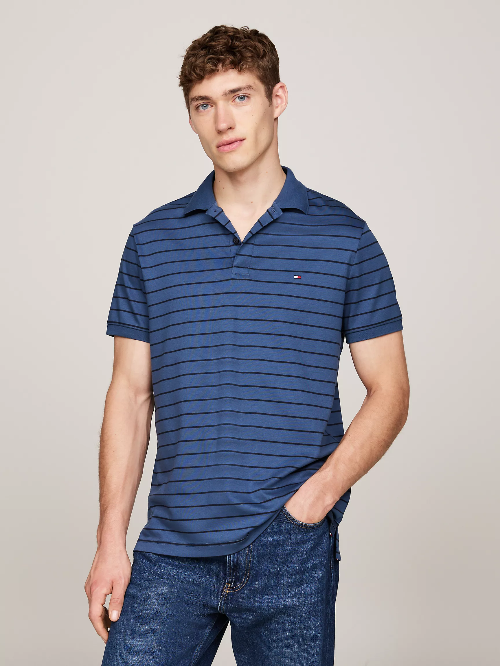 Мужское поло Tommy Hilfiger, Хлопковое поло стандартного кроя