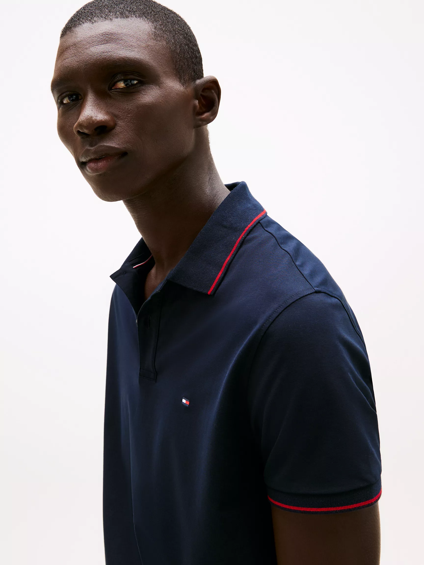 Мужское поло Tommy Hilfiger, Стандартное поло из трикотажной ткани Performance