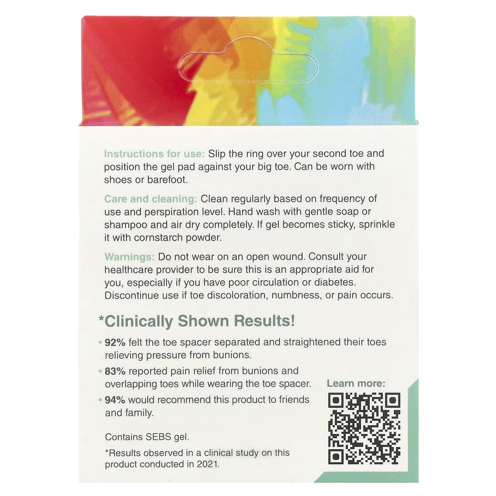 ZenToes, Toe Separator, Bunion Comfort & Balance, универсальный размер, 2 шт. В упаковке