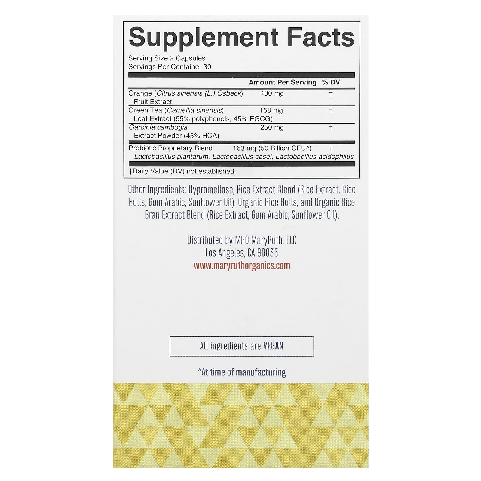 MaryRuth's, Пробиотик для контроля веса и контроля веса, 50 млрд, 60 капсул