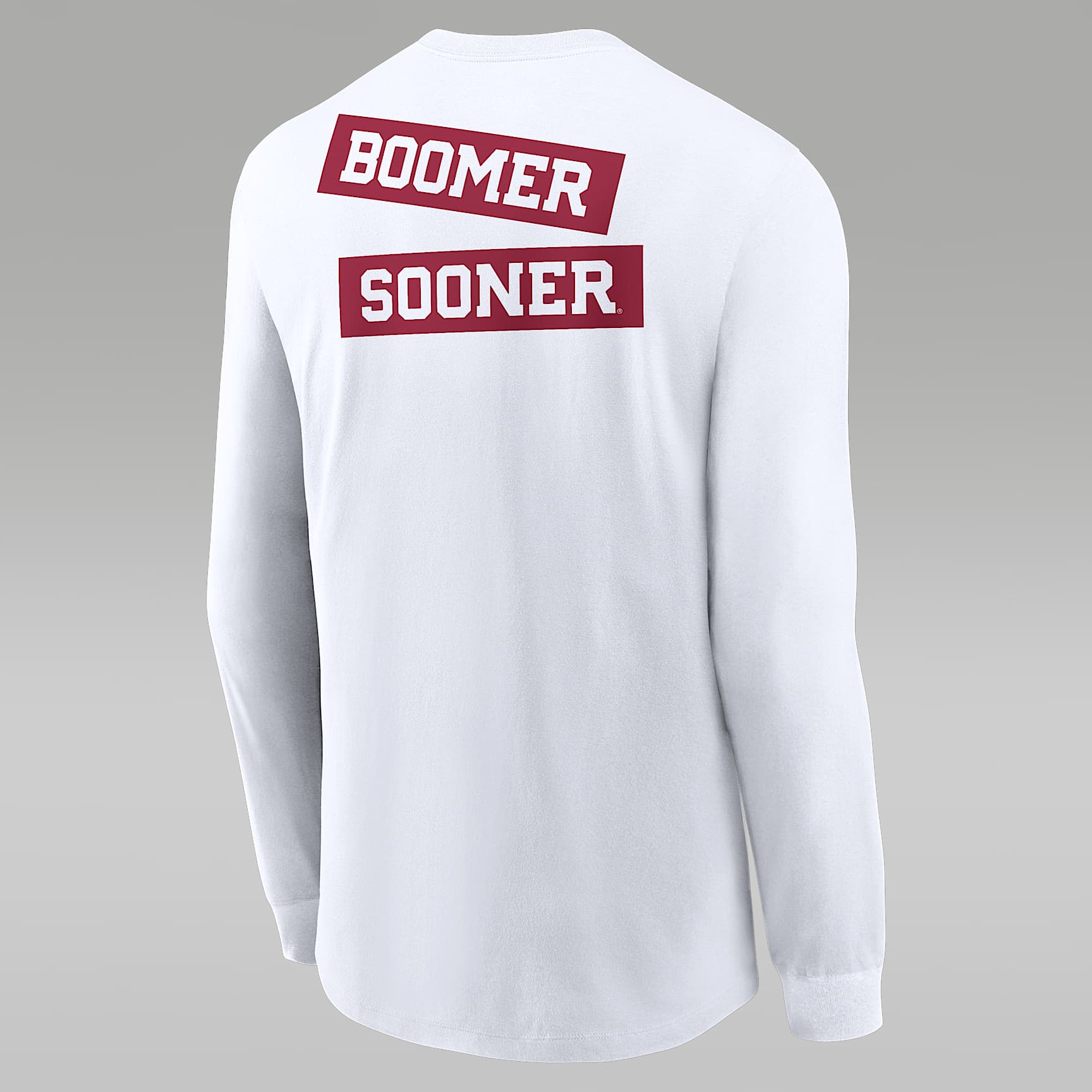 Oklahoma Sooners 2-Hit Classic Location Men's Nike College Long-Sleeve T-Shirt