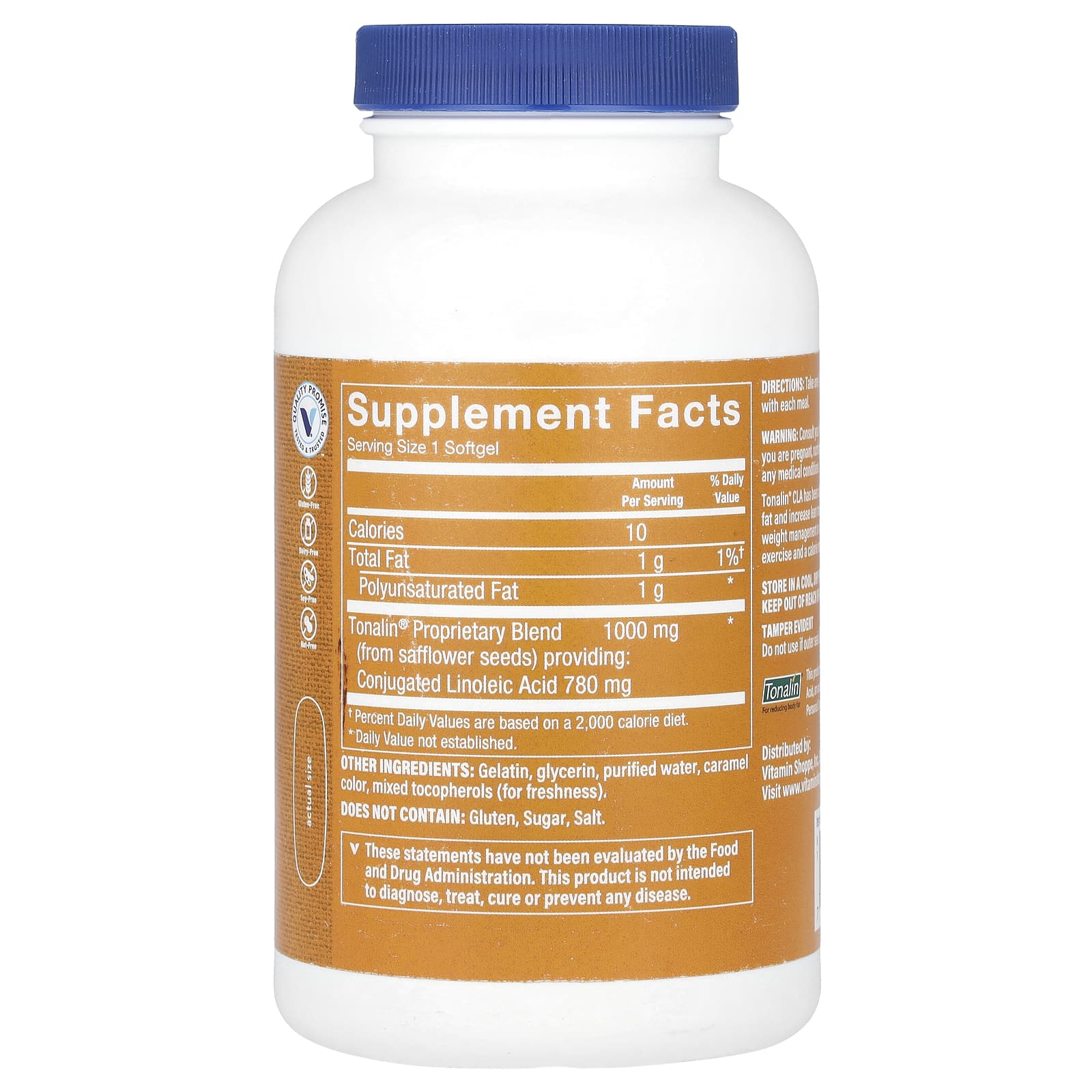 The Vitamin Shoppe, Tonalin® CLA, 1000 мг, 180 капсул