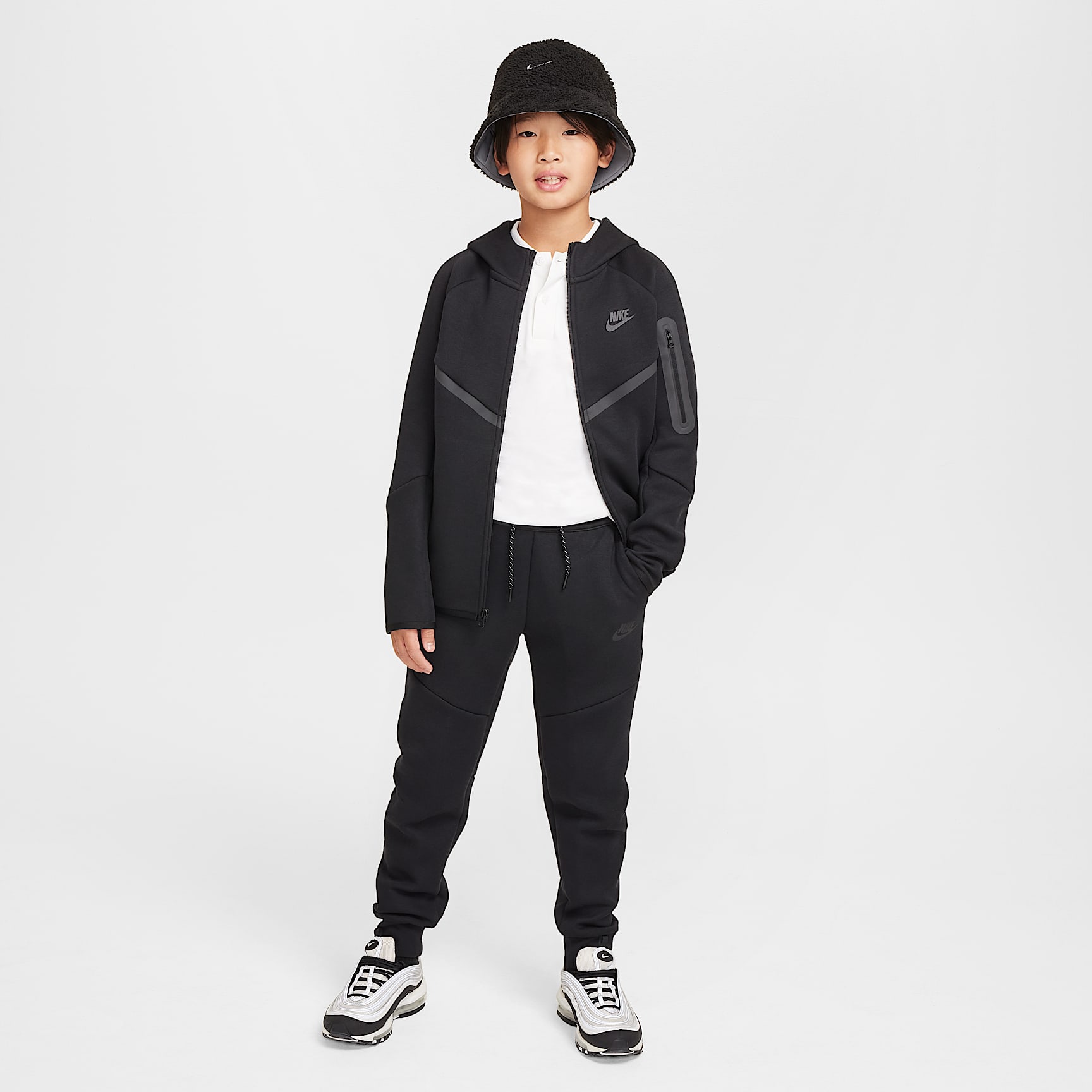 Nike Sportswear Tech Fleece Big Kids' Full-Zip Hoodie