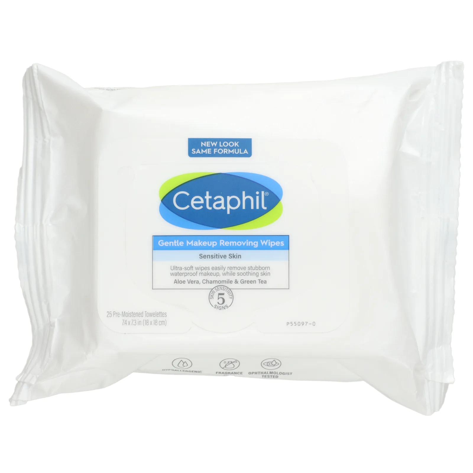Cetaphil, Салфетки для деликатного снятия макияжа, 25 влажных салфеток