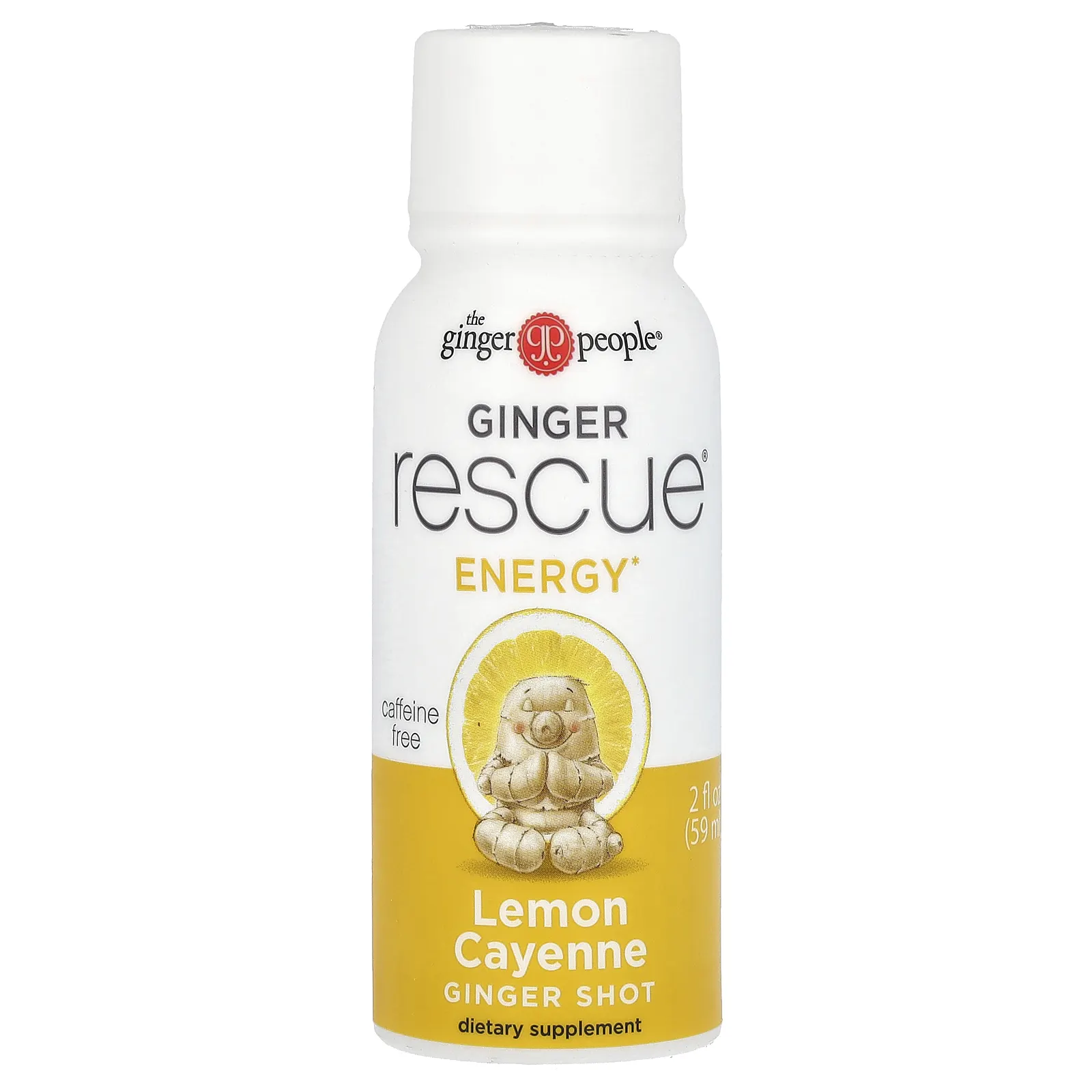 The Ginger People, Ginger Rescue Shot, кайенский лимон, 59 мл (2 жидк. Унции)