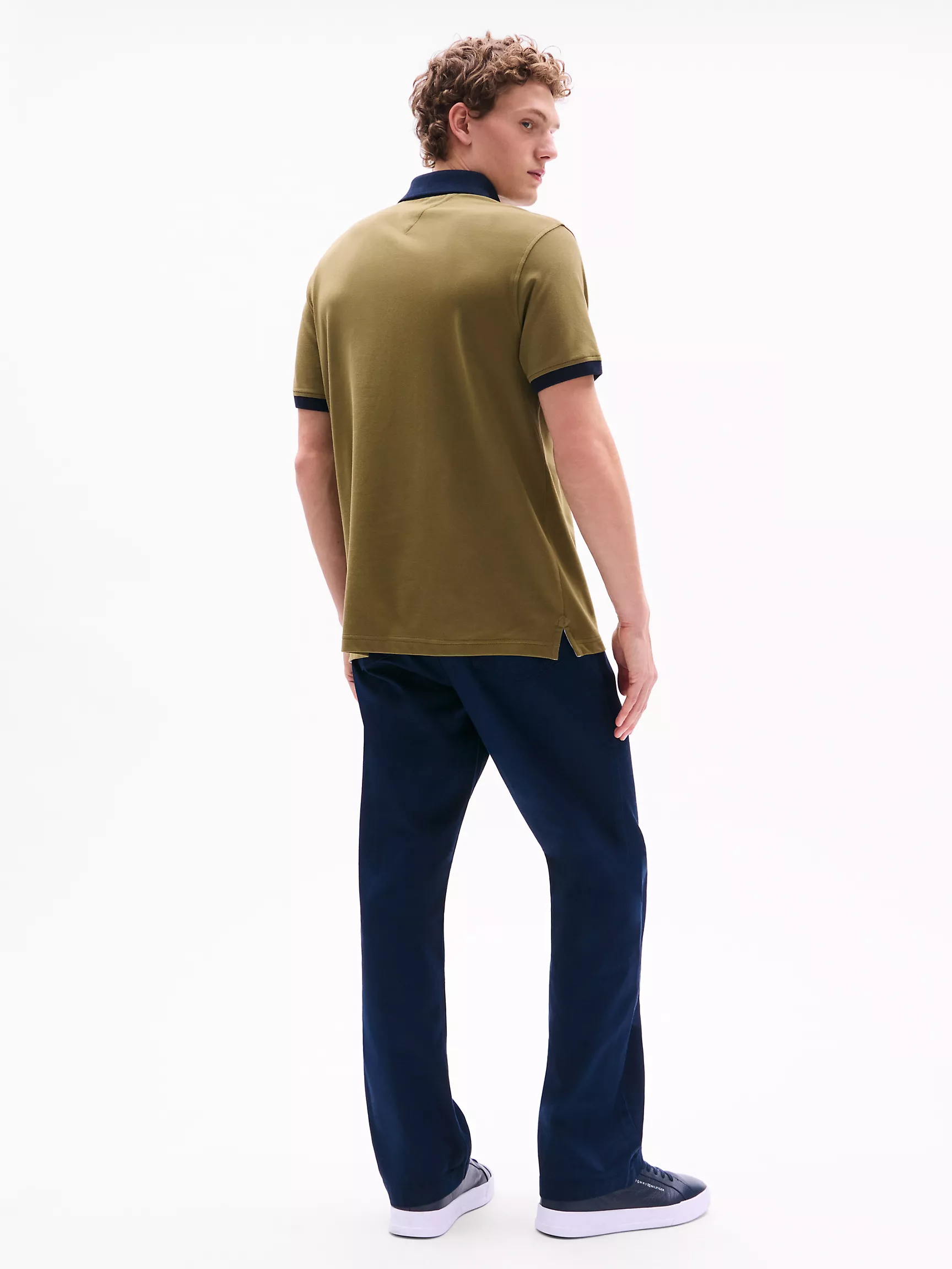 Мужское поло Tommy Hilfiger, Полосатое поло стандартного кроя в тон Tommy