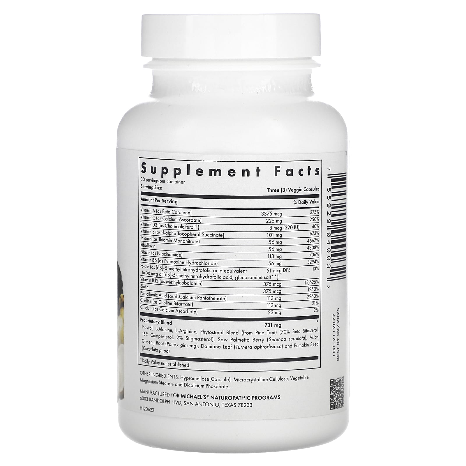 Michael's Naturopathic, Для мужчин, мультивитаминные капсулы, 90 вегетарианских капсул