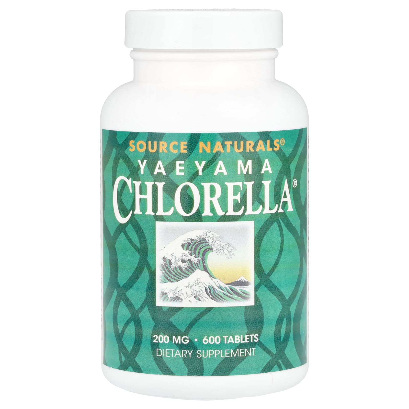 Source Naturals, Yaeyama Chlorella, 200 мг, 600 таблеток