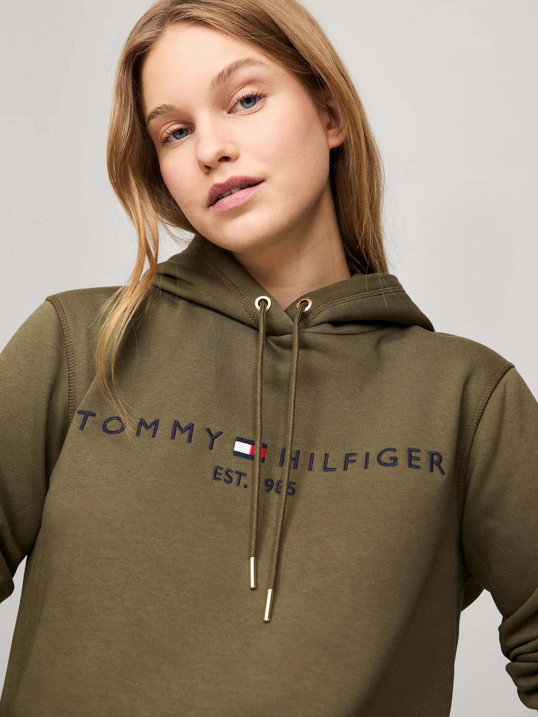 Женское худи Tommy Hilfiger, Худи с вышитым логотипом Tommy