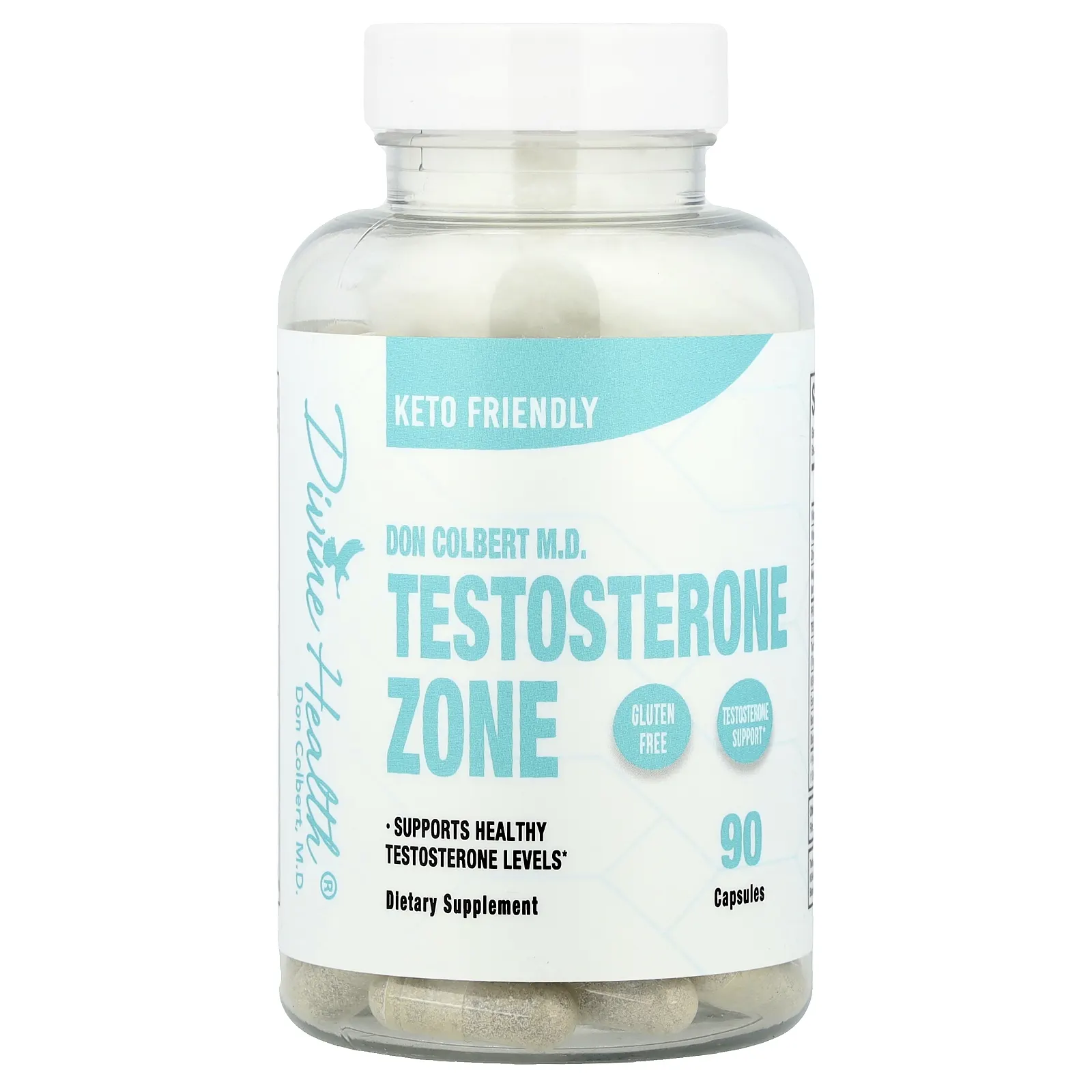 Divine Health, Дон Кольбер, доктор медицины Testosterone Zone, 90 капсул