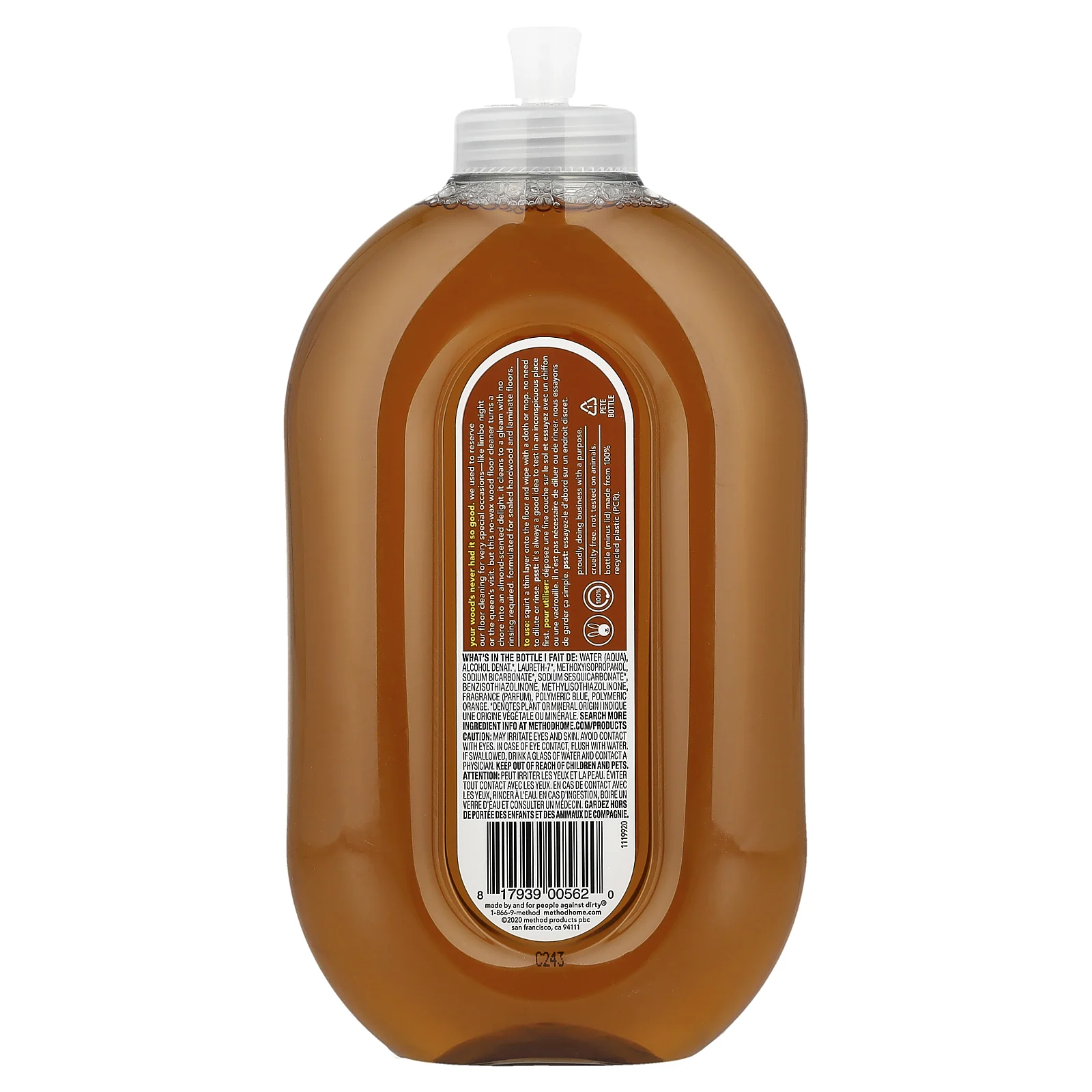 Method, Squirt + Mop, средство для мытья натуральных полов, миндаль, 739 мл (25 жидк. унций)