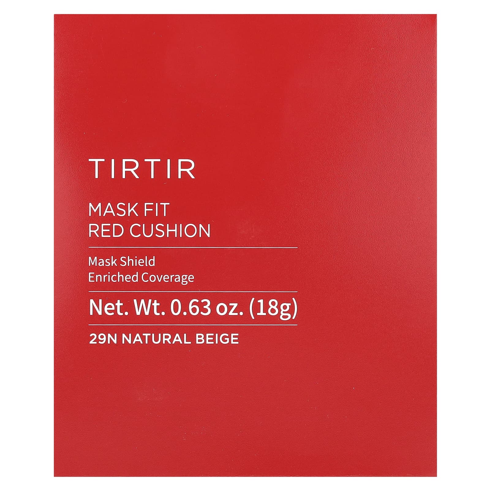 TIRTIR, Mask Fit Red Cushion, 29N натуральный бежевый, 18 г (0,63 унции)