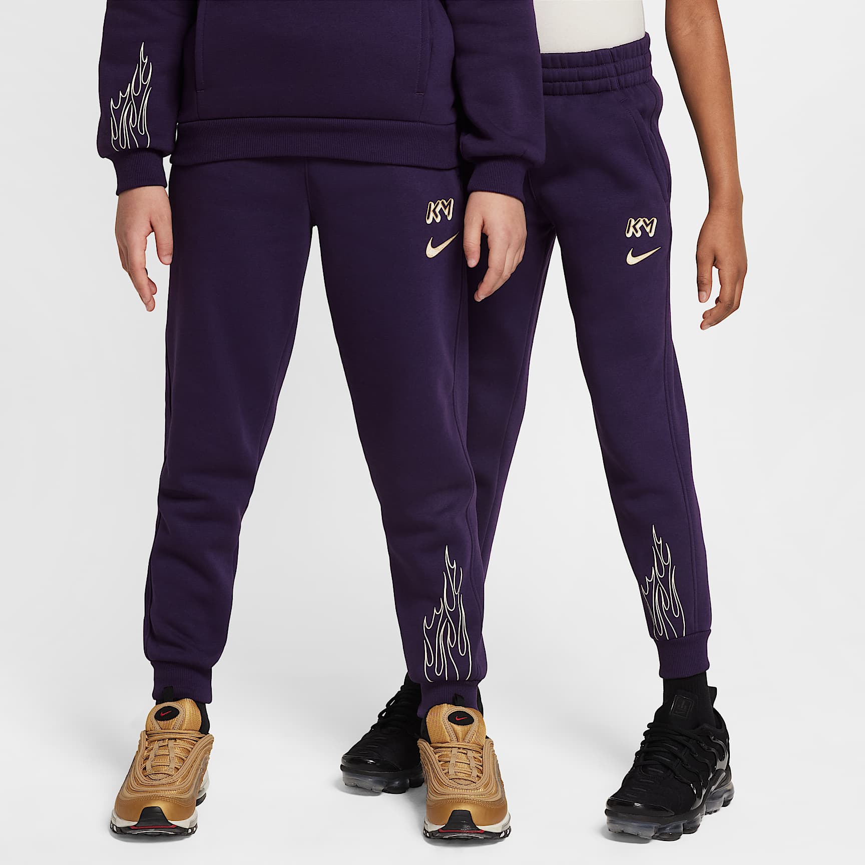 Kylian Mbappé Club Fleece Big Kids' Soccer Joggers