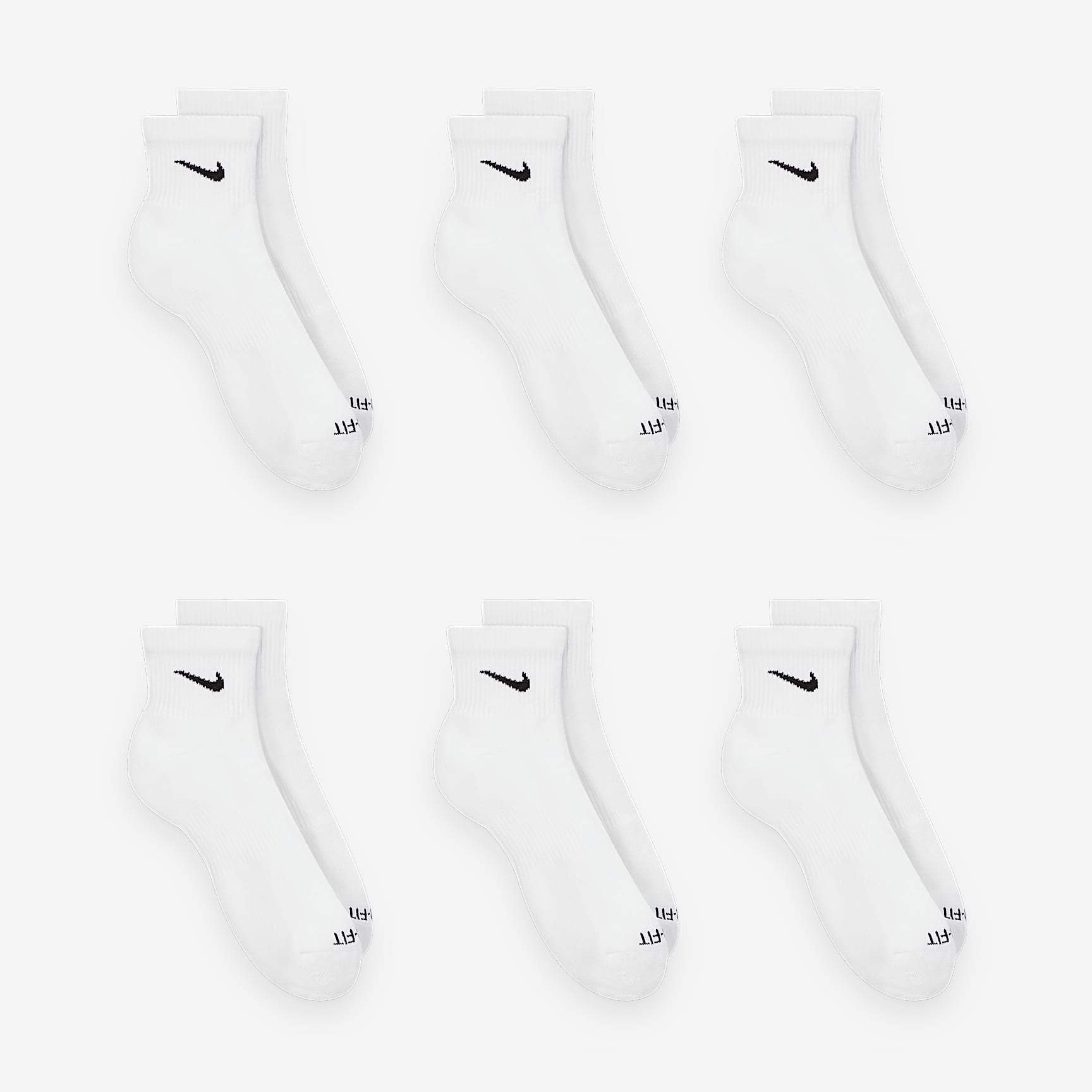Nike Everyday Plus Cushioned Training Ankle Socks (6 Pairs)