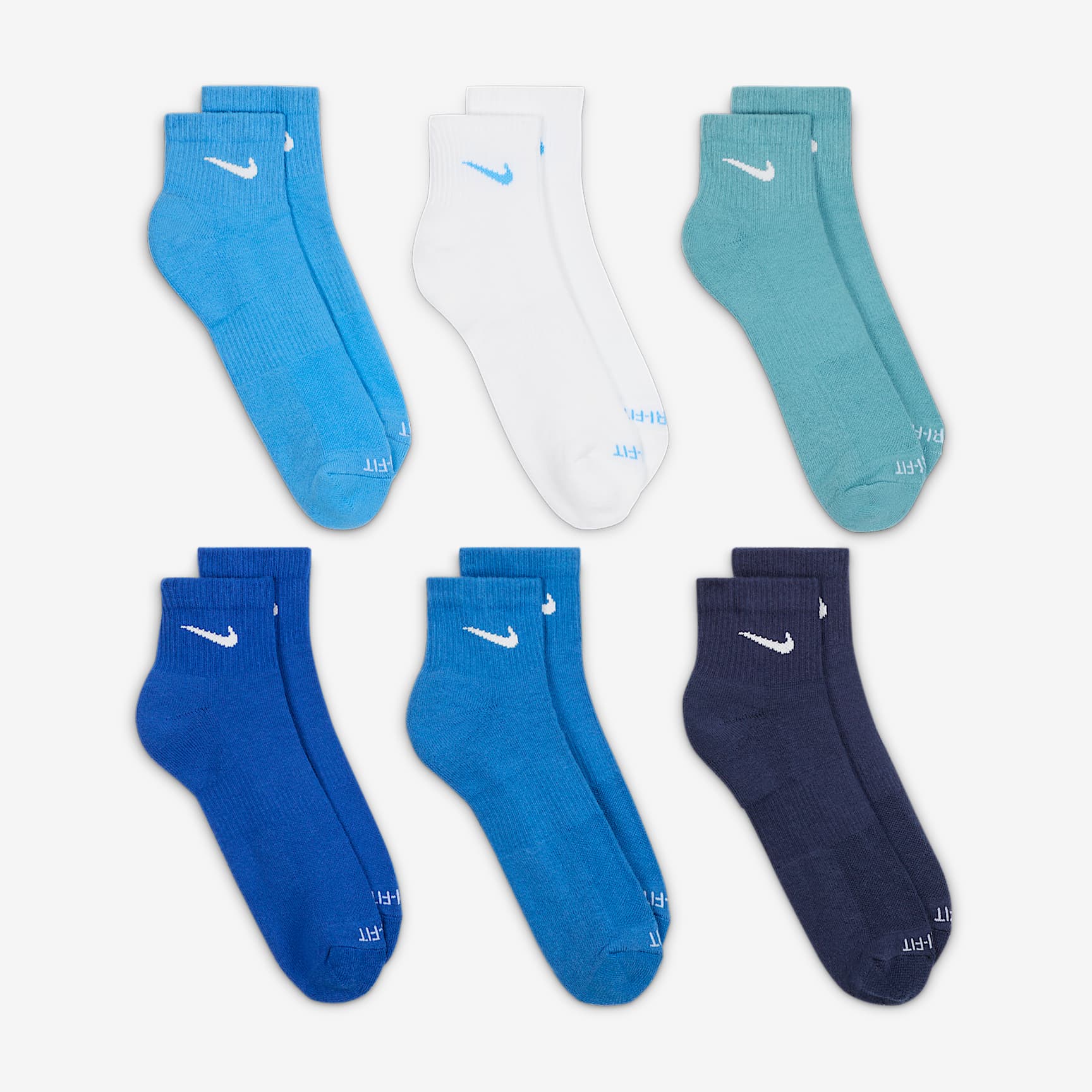 Nike Everyday Plus Cushioned Training Ankle Socks (6 Pairs)