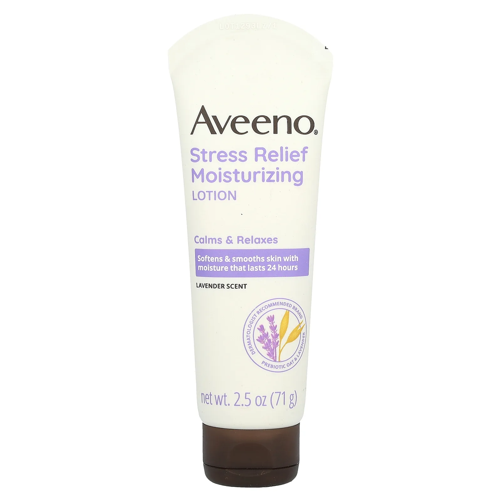 Aveeno, Увлажняющий лосьон для снятия стресса, лаванда, 71 г (2,5 унции)