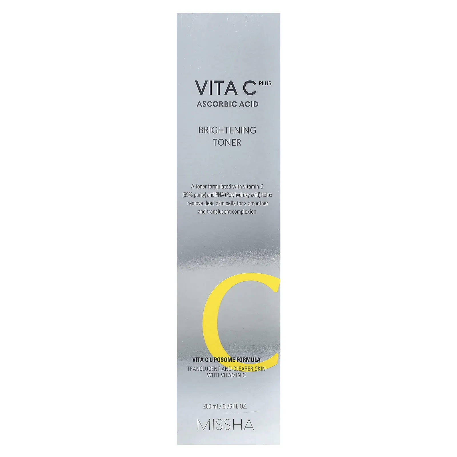 Missha, Vita C Plus Ascorbic Acid, Осветляющий тоник, 6,76 жидких унций (200 мл)