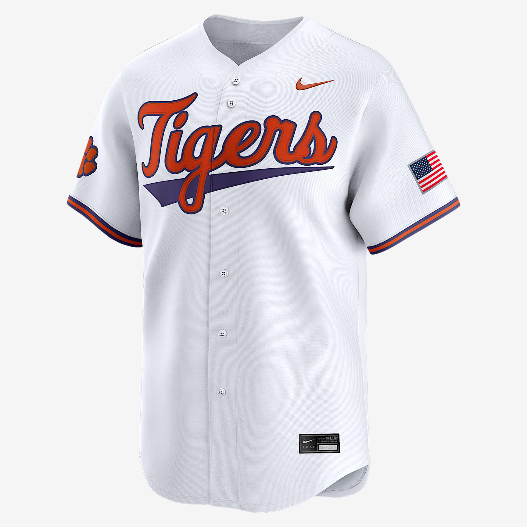 Clemson Tigers Men's Nike College Limited Baseball Jersey