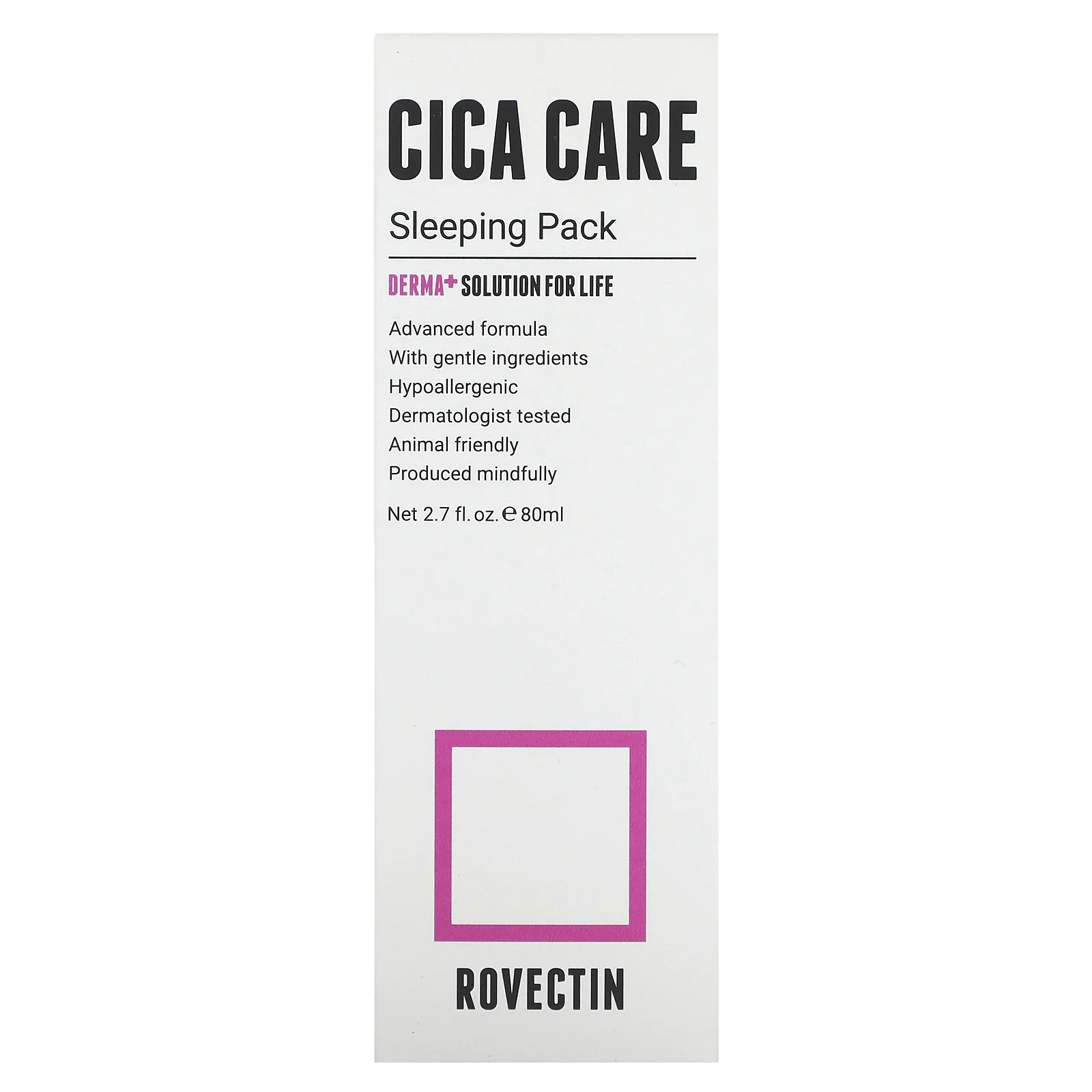 Rovectin, Cica Care Sleeping Pack, 80 мл (2,7 жидк. Унции)