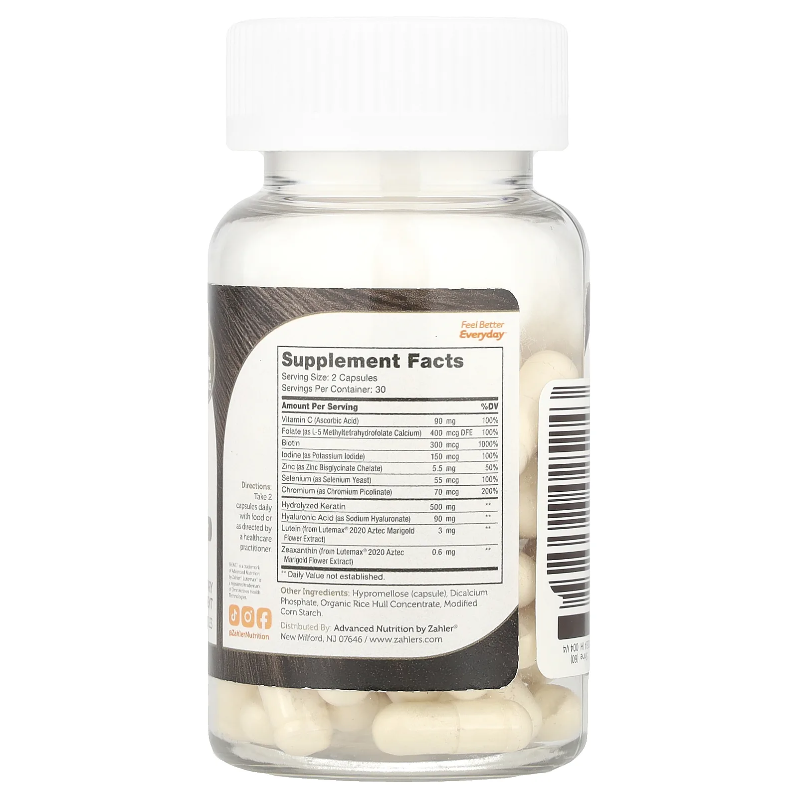 Zahler, Shine ™, 60 капсул