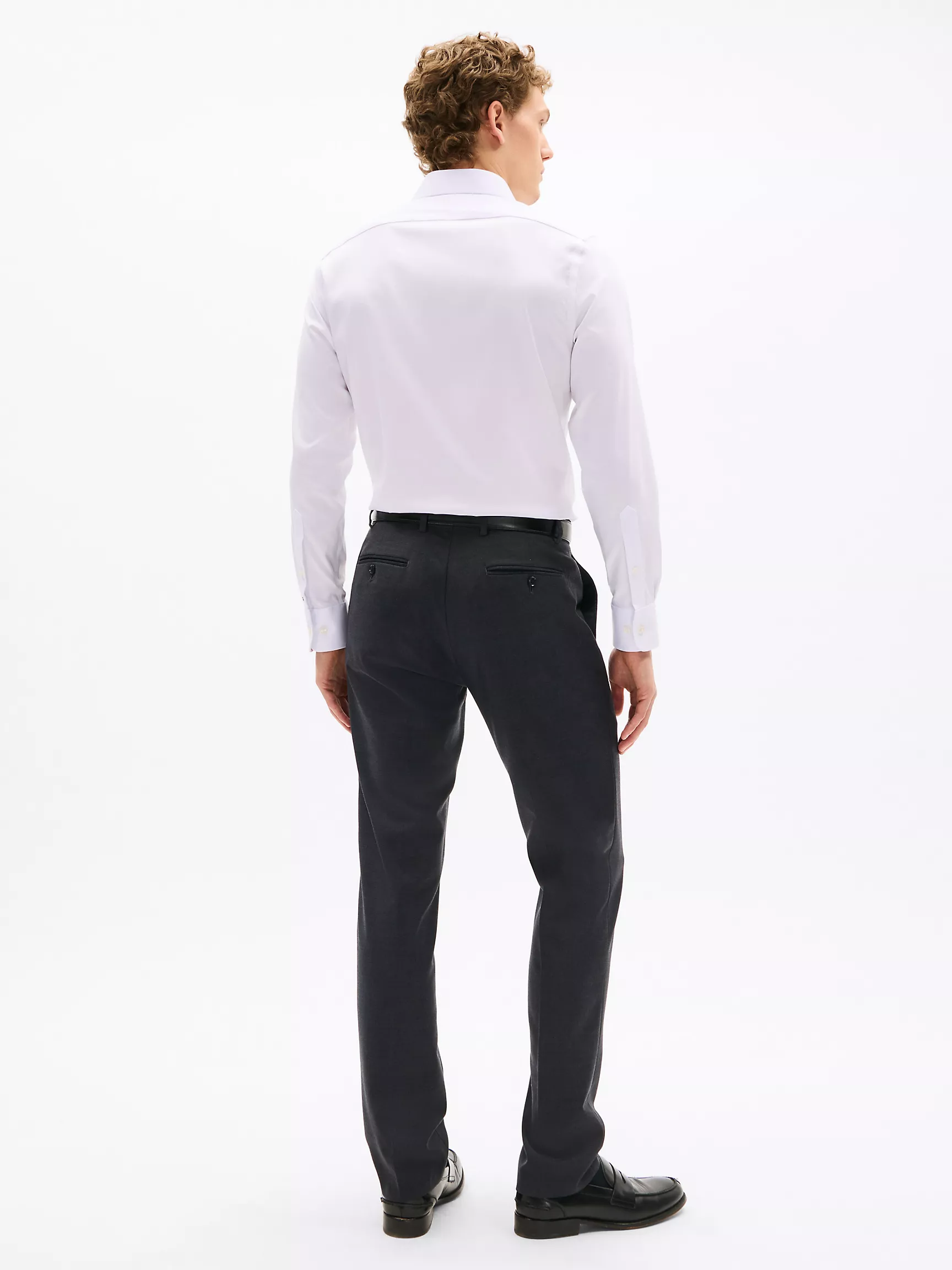 Мужская классическая рубашка Tommy Hilfiger, Приталенная рубашка THFlex