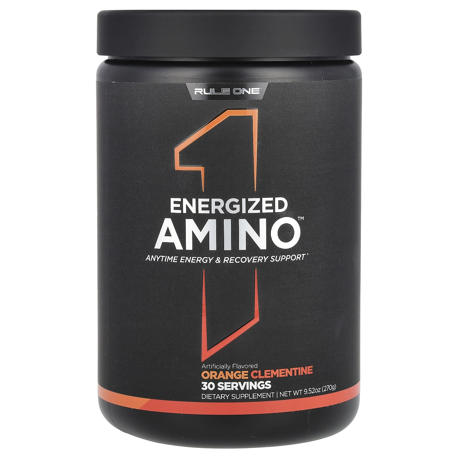 Rule One Proteins, Energized Amino, аминокислоты, апельсин и клементин, 270 г (9,52 унции)