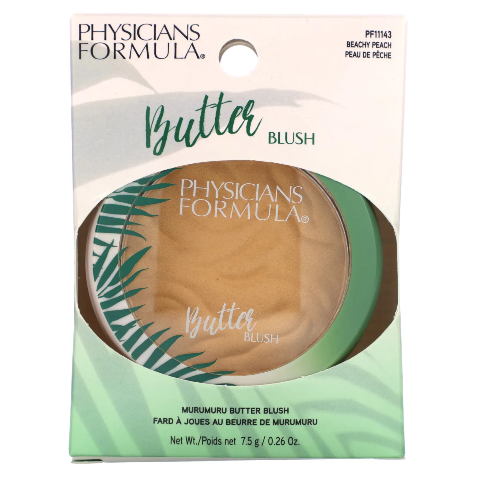 Physicians Formula, Мурумуру, румяна, персиковый, 7,5 г (0,26 унции)