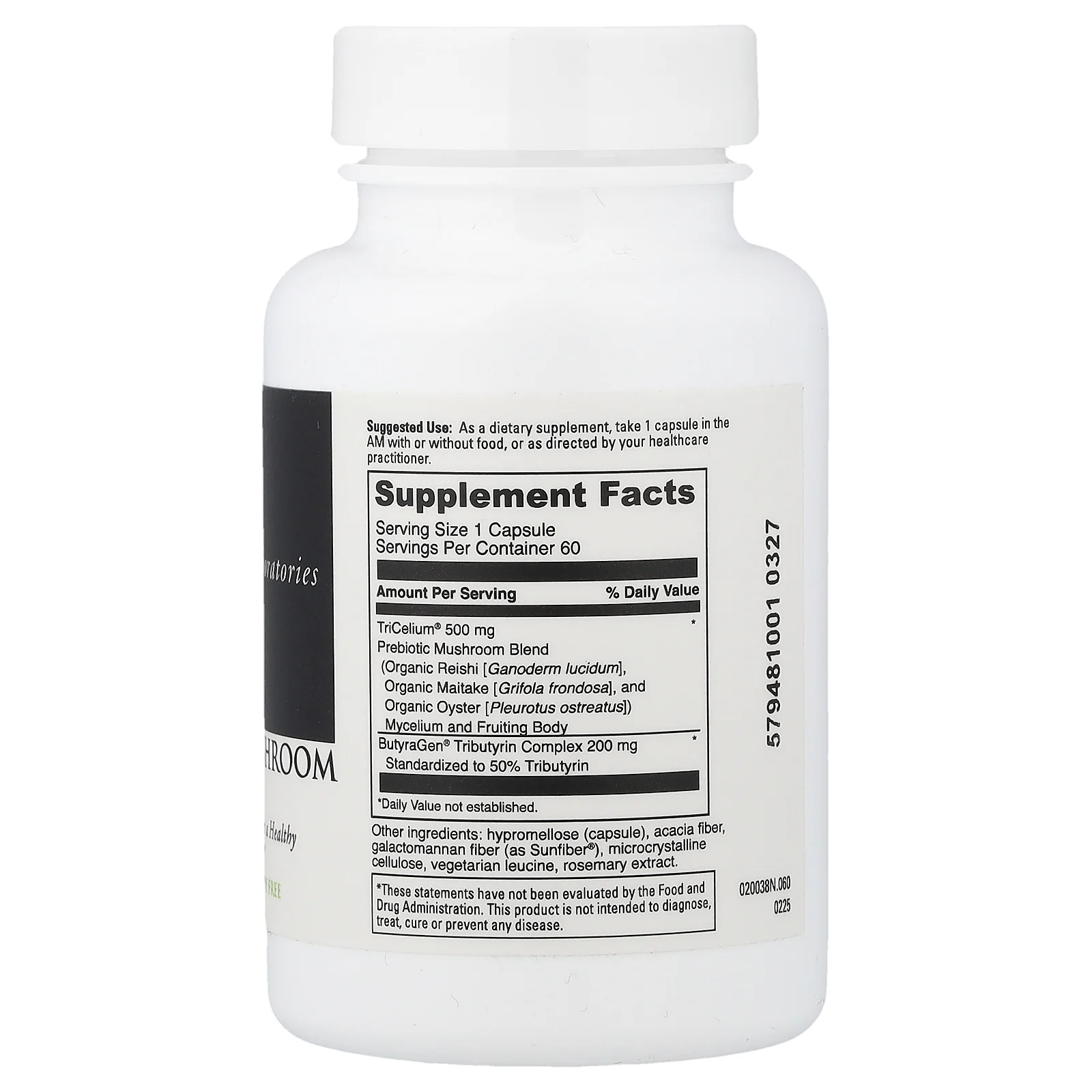 DaVinci Laboratories, пребиотическая смесь грибов, 60 капсул