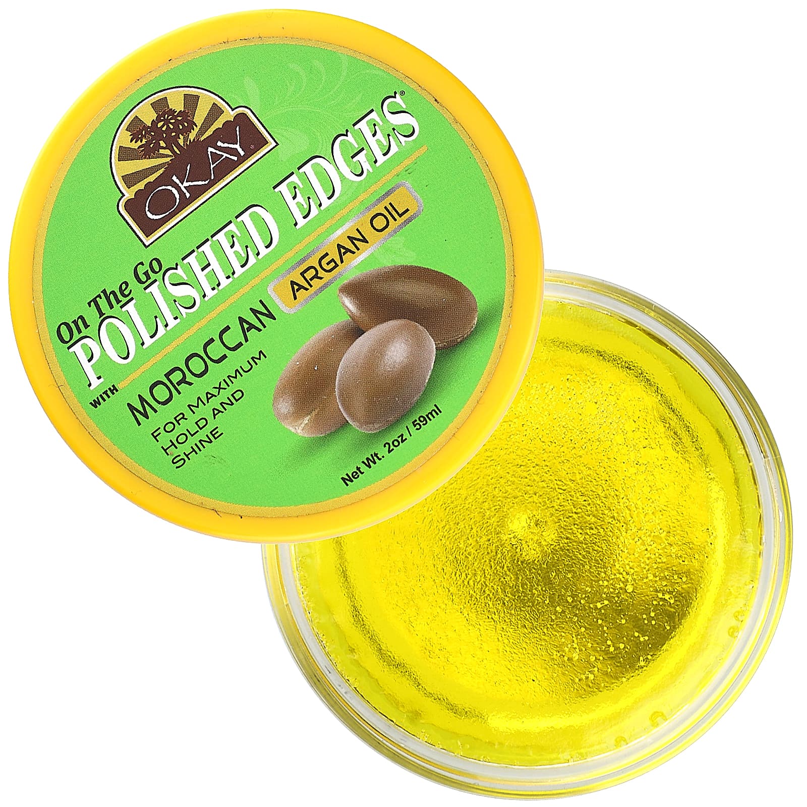 Okay Pure Naturals, Полированные края с марокканским аргановым маслом, 59 мл (2 унции)