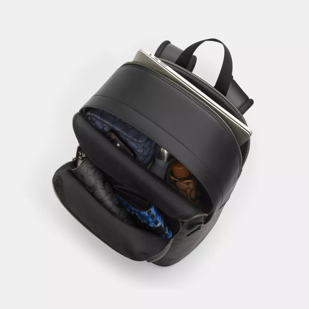 Рюкзак COACH West Backpack In Signature Canvas