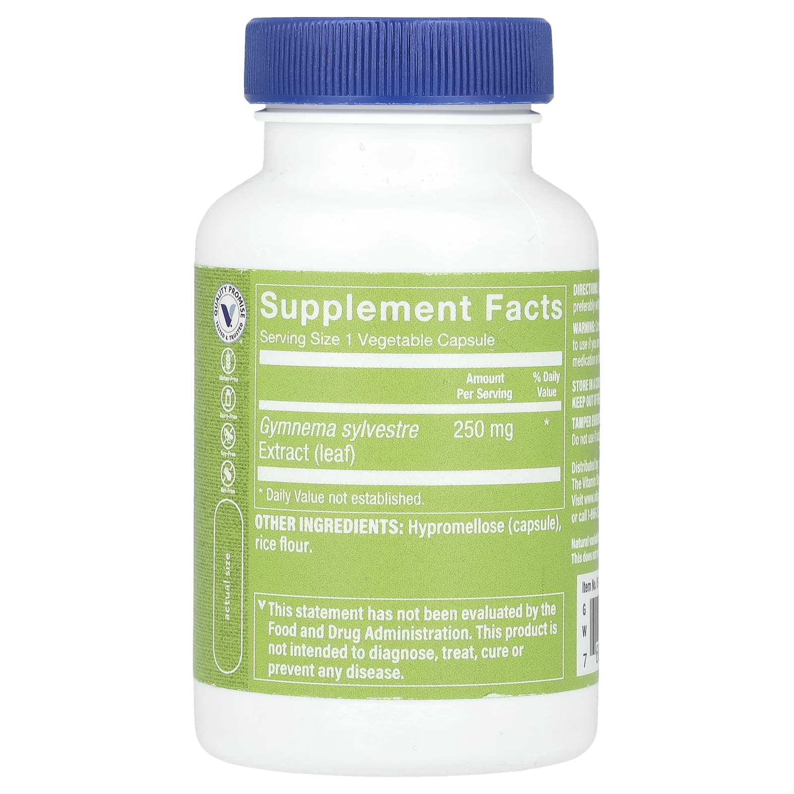 The Vitamin Shoppe, Gymnema Slyvestre, 250 мг, 120 растительных капсул