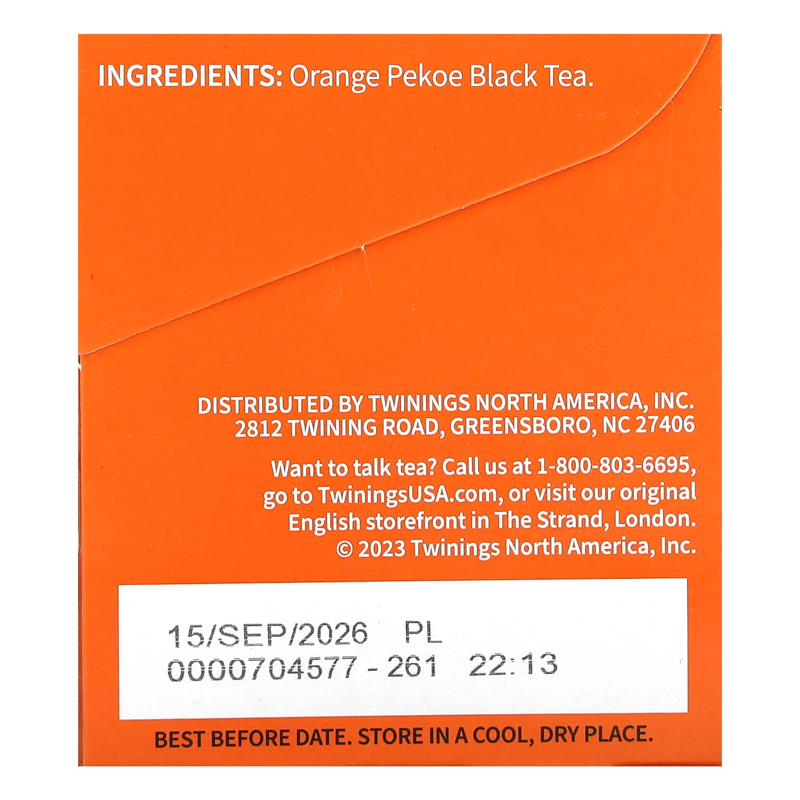 Twinings, чистый черный чай, 20 чайных пакетиков, 40 г (1,41 унции)