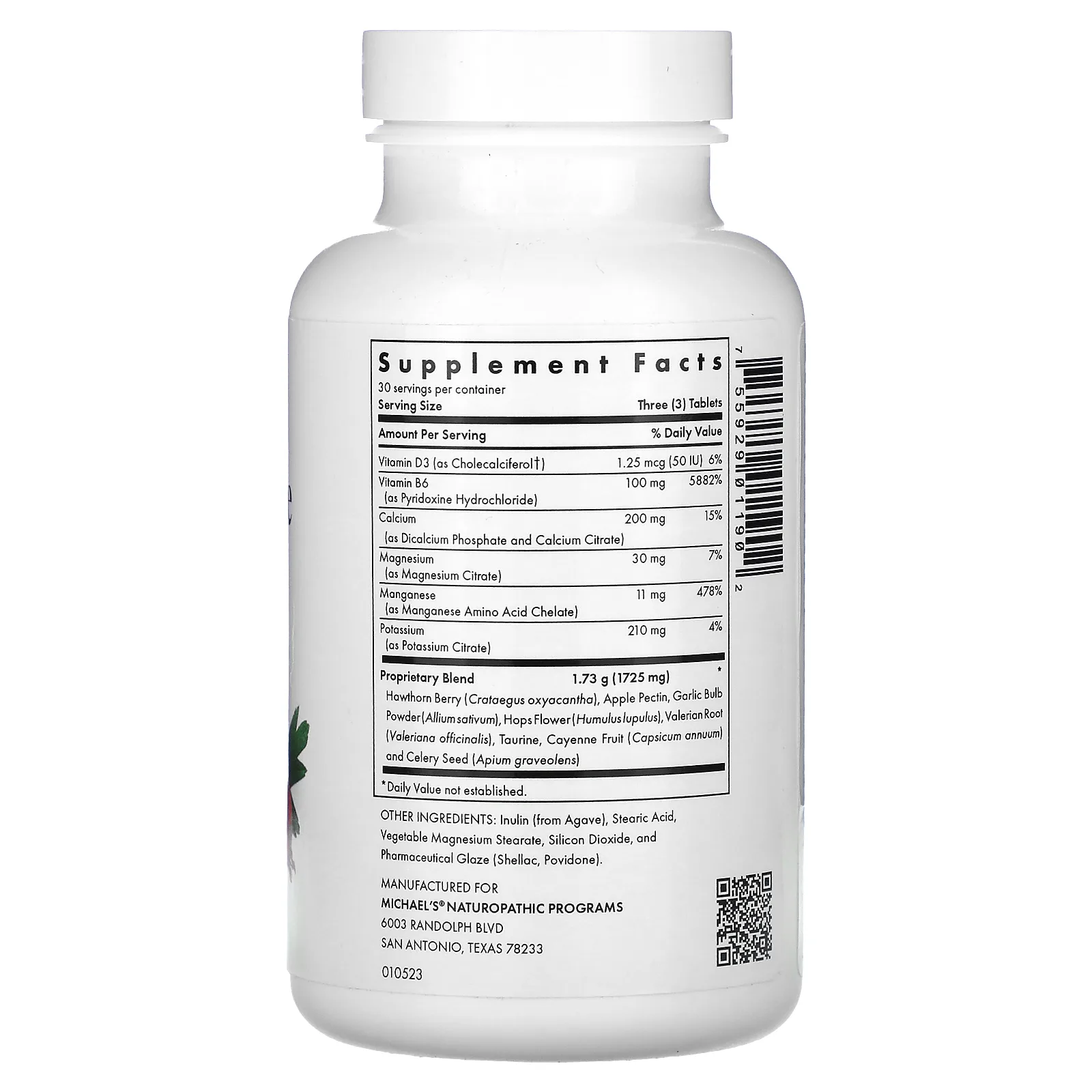 Michael's Naturopathic, Факторы артериального давления, 90 вегетарианских таблеток