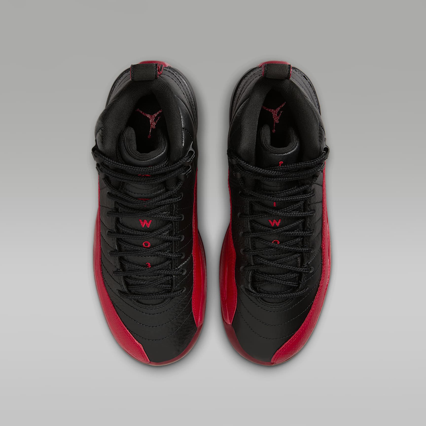 Air Jordan 12 Retro "Black and Varsity Red" Big Kids' Shoes