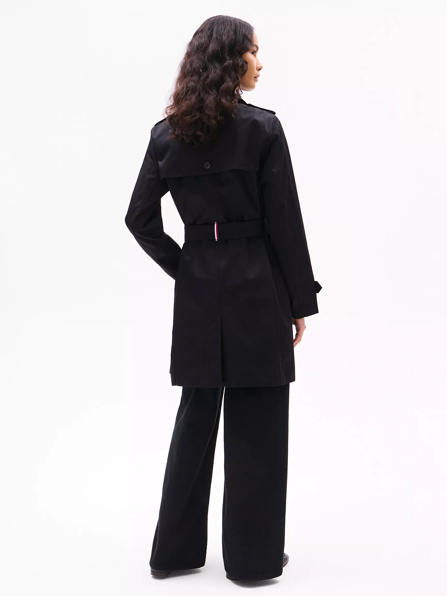 Женское пальто Tommy Hilfiger, Двубортный тренч с поясом