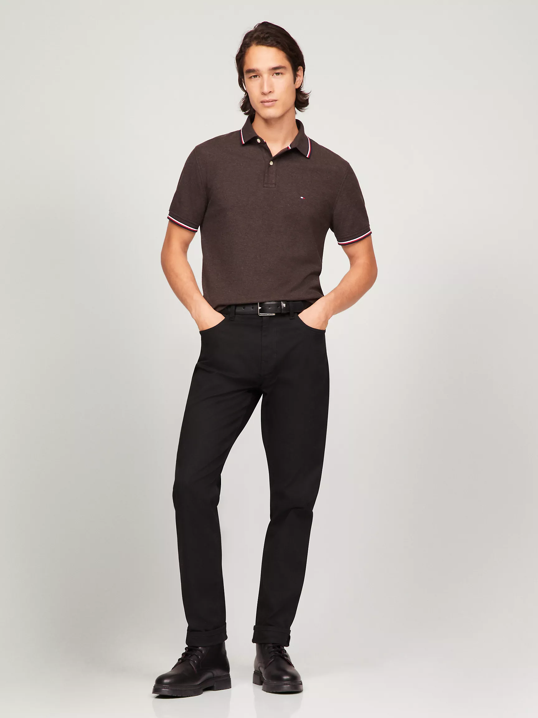 Мужское поло Tommy Hilfiger, Влагоотводящее поло Tommy стандартного кроя